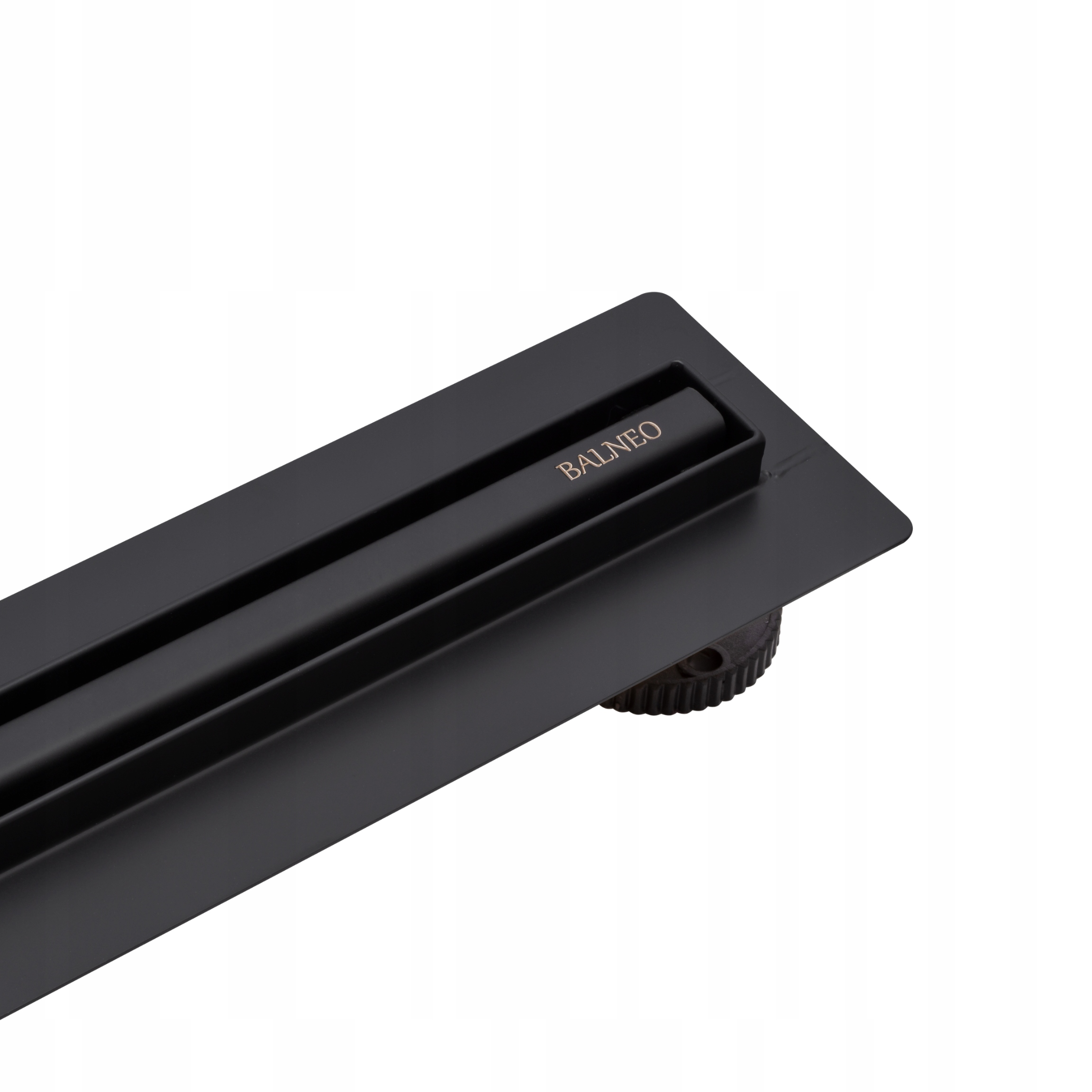 Úzky čierny lineárny odtok 70 cm Slim&Low Black