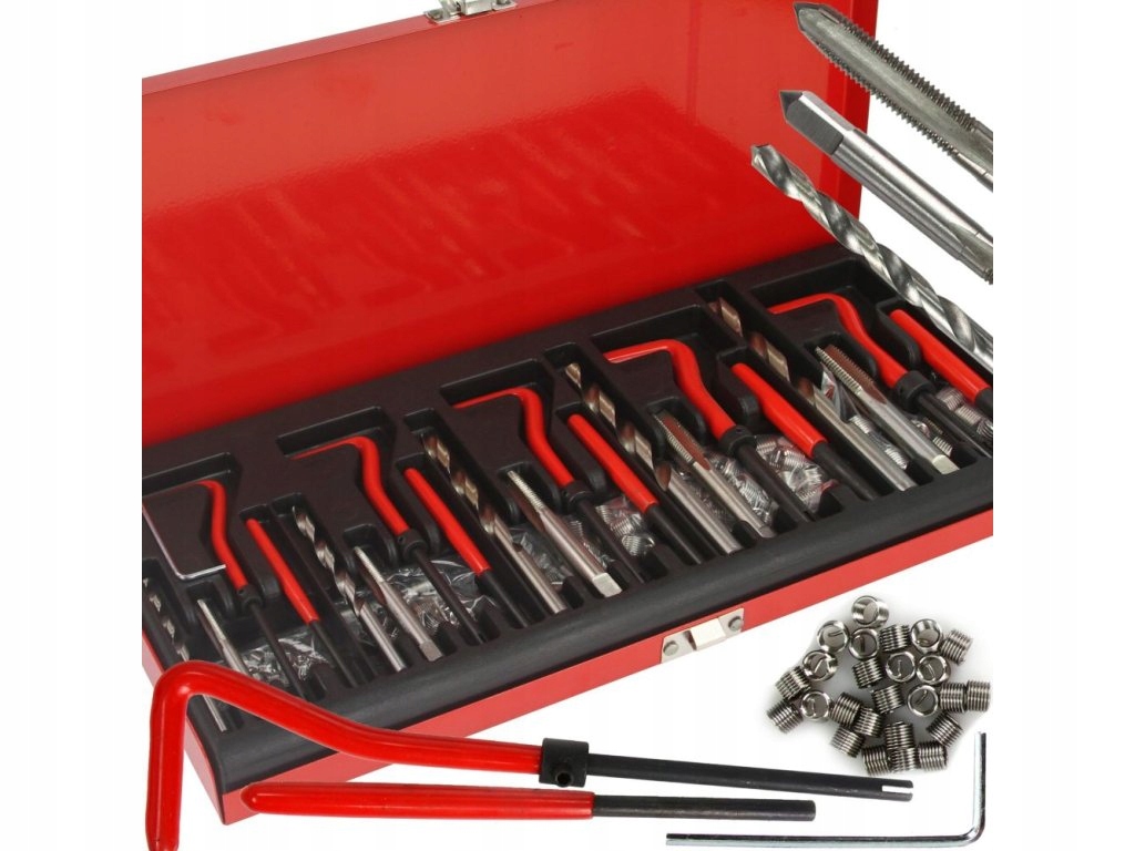 Sada na opravu závitů M5-M12, 131ks M55882
