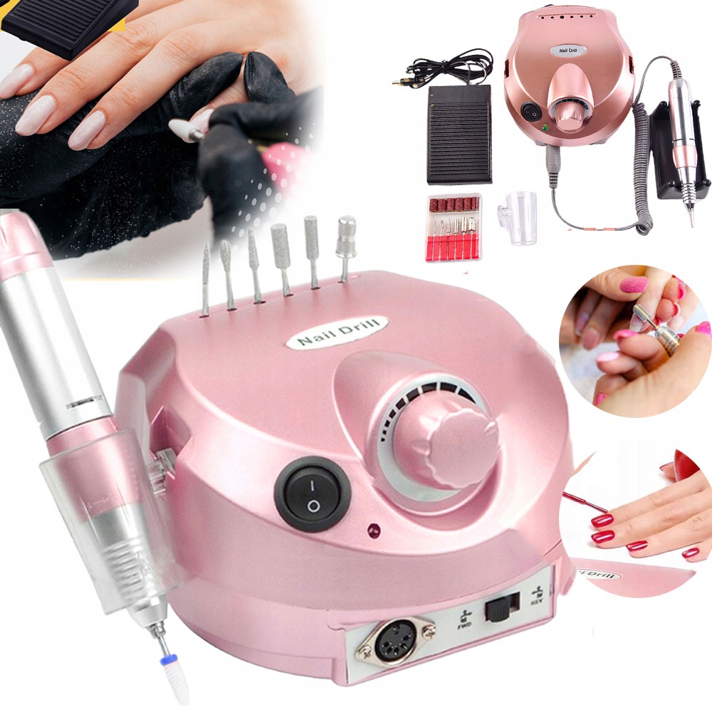 Bruska Na Nehty Manikúra Pedikúra 65W Profesionální Silná Frézy Na Paže