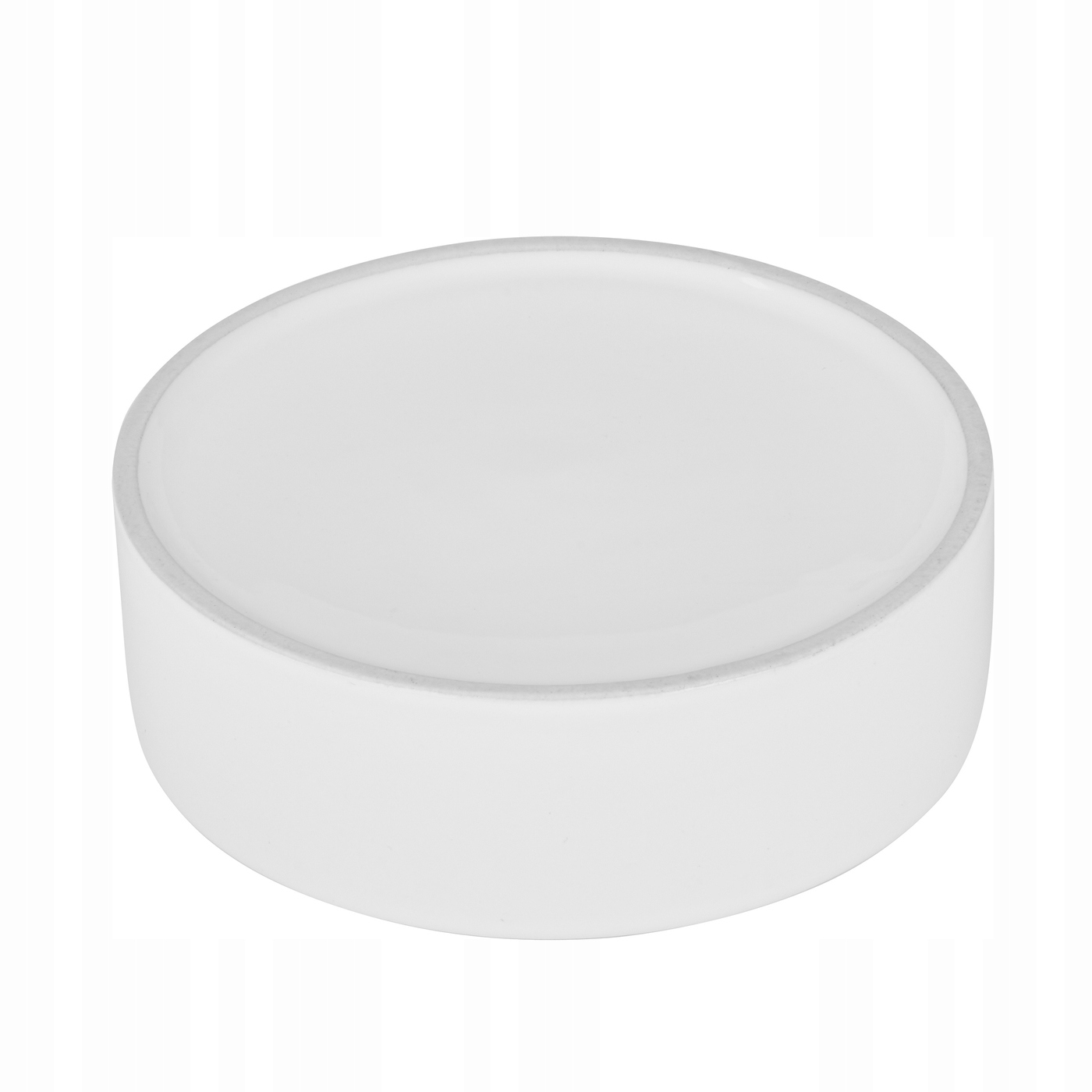 MASELNICZKA CERAMICZNA ŁYŻECZKA POKRYWA BAMBUS Kolor biały