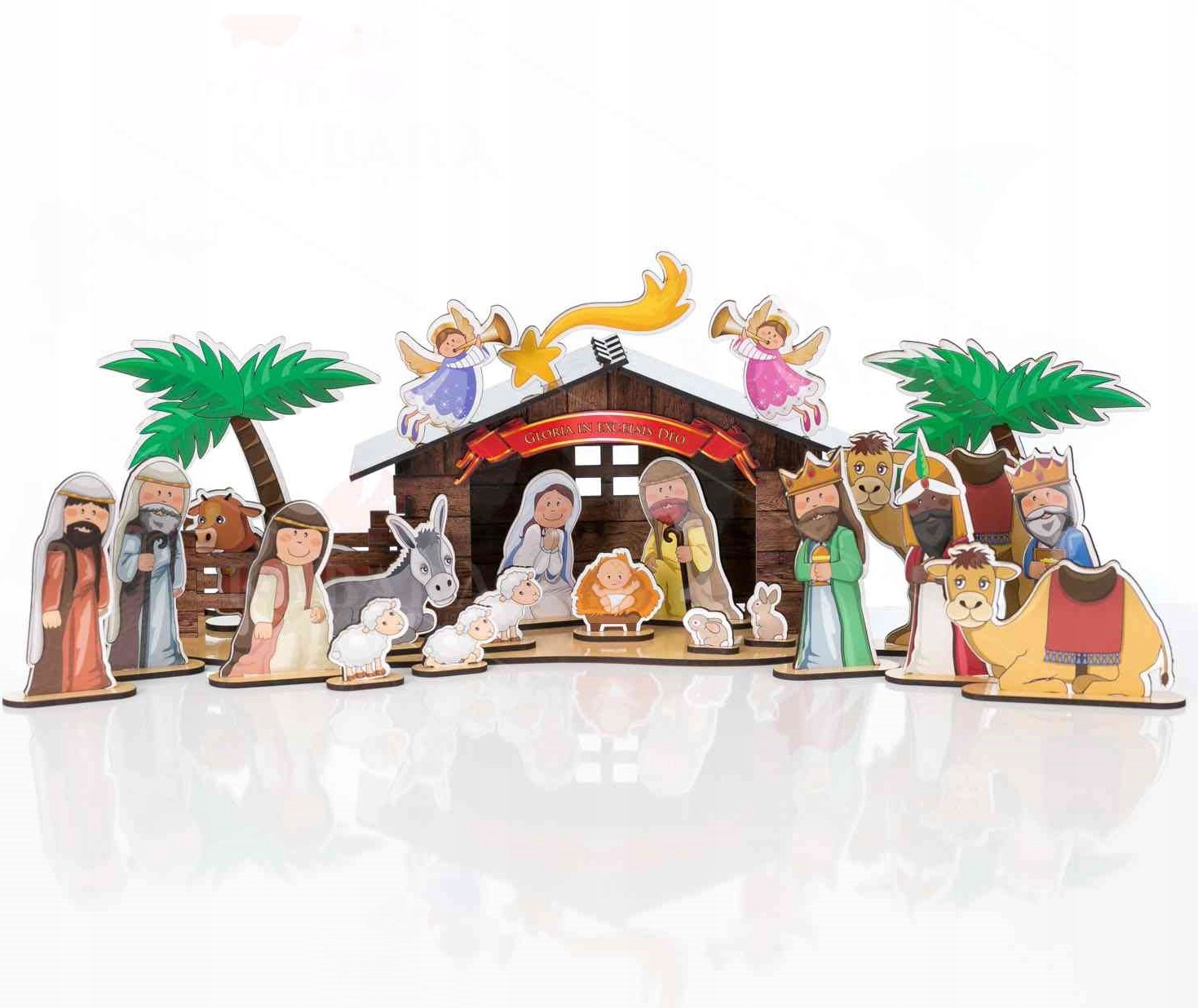 

Szopka Boże Narodzenie drewniana 53 elementy