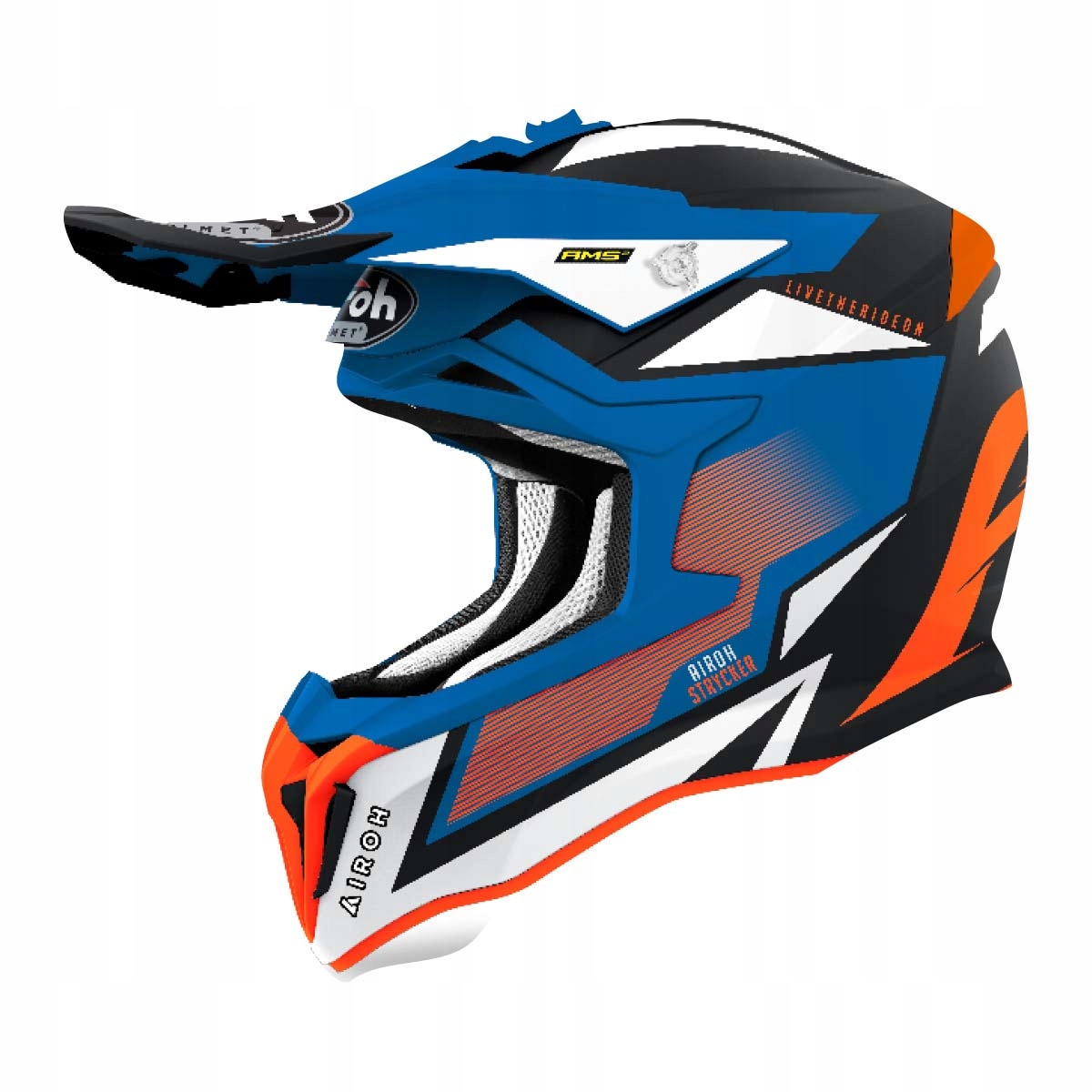 Crossová Prilba Airoh Strycker Axe Orange/blue Matt.xl