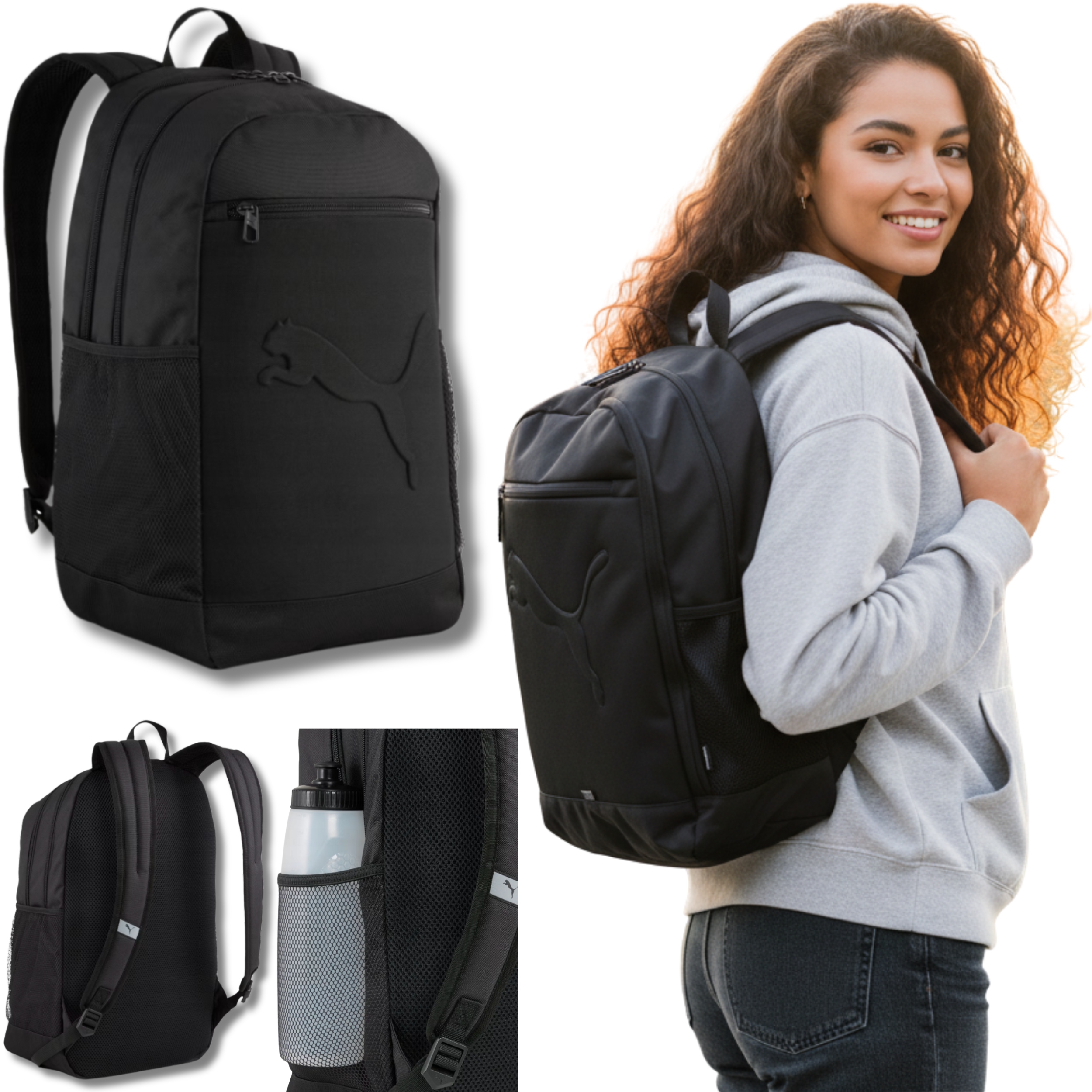 Školní Batoh Puma Sportovní Mládežnický Voděodolný Buzz 091153 01 28L