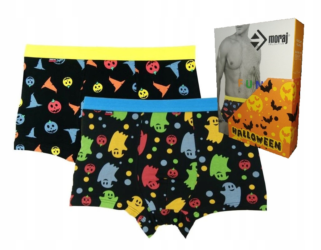 

2 Szt Bokserki Majtki Męskie Halloween XL Moraj