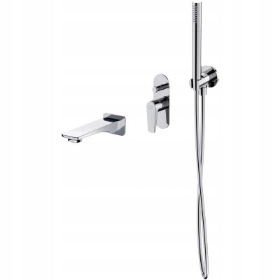 Chromovaná podomítková vanová sada Moduo Cersanit EasyCLEAN