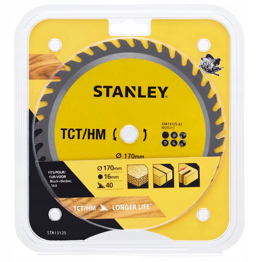 

Stanley STA13125 Tarcza Do Drewna 170x16mm 40z