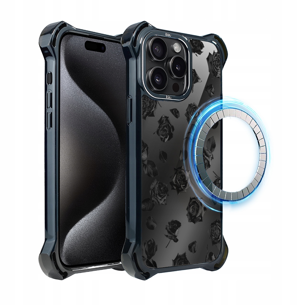 Pouzdro pro iPhone 15 Pro Ibizu DropGuard Ultra s MagSafe, růžová barva