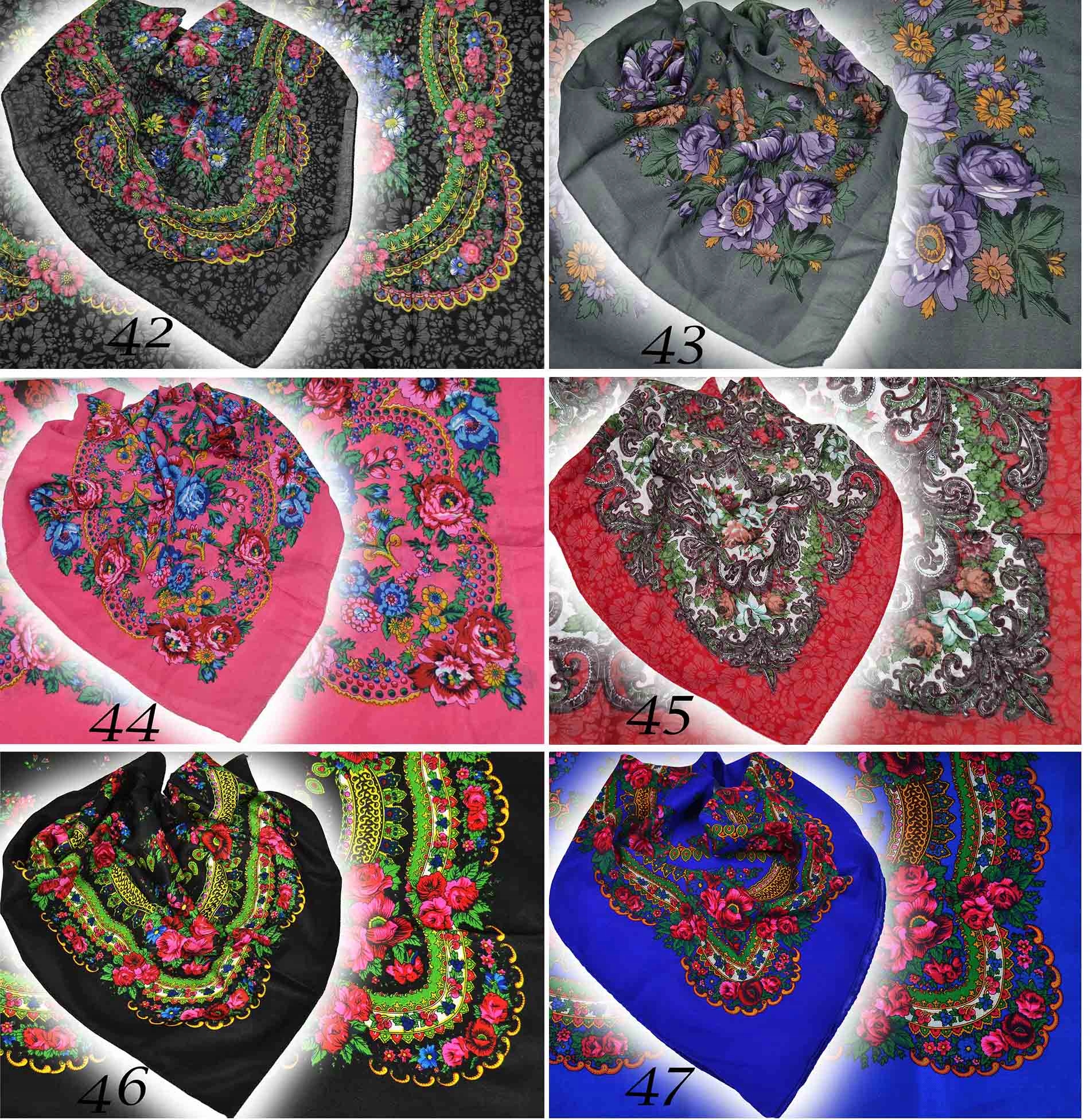 CHUSTA Ludowa CHUSTKA GÓRALSKA Folk 72 WZORY KOLOR Płeć kobieta