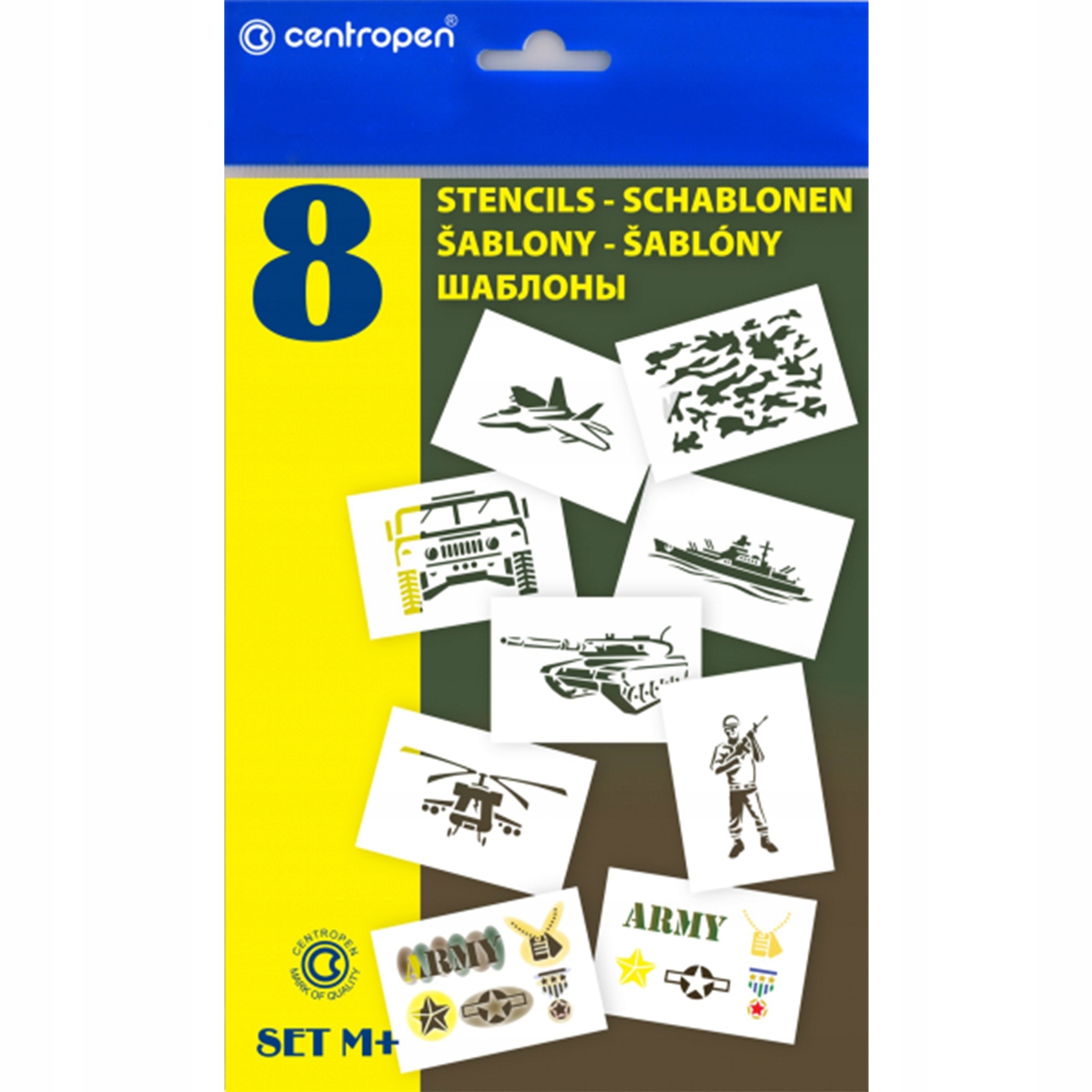 Szablony M+ Centropen Stencils 9996