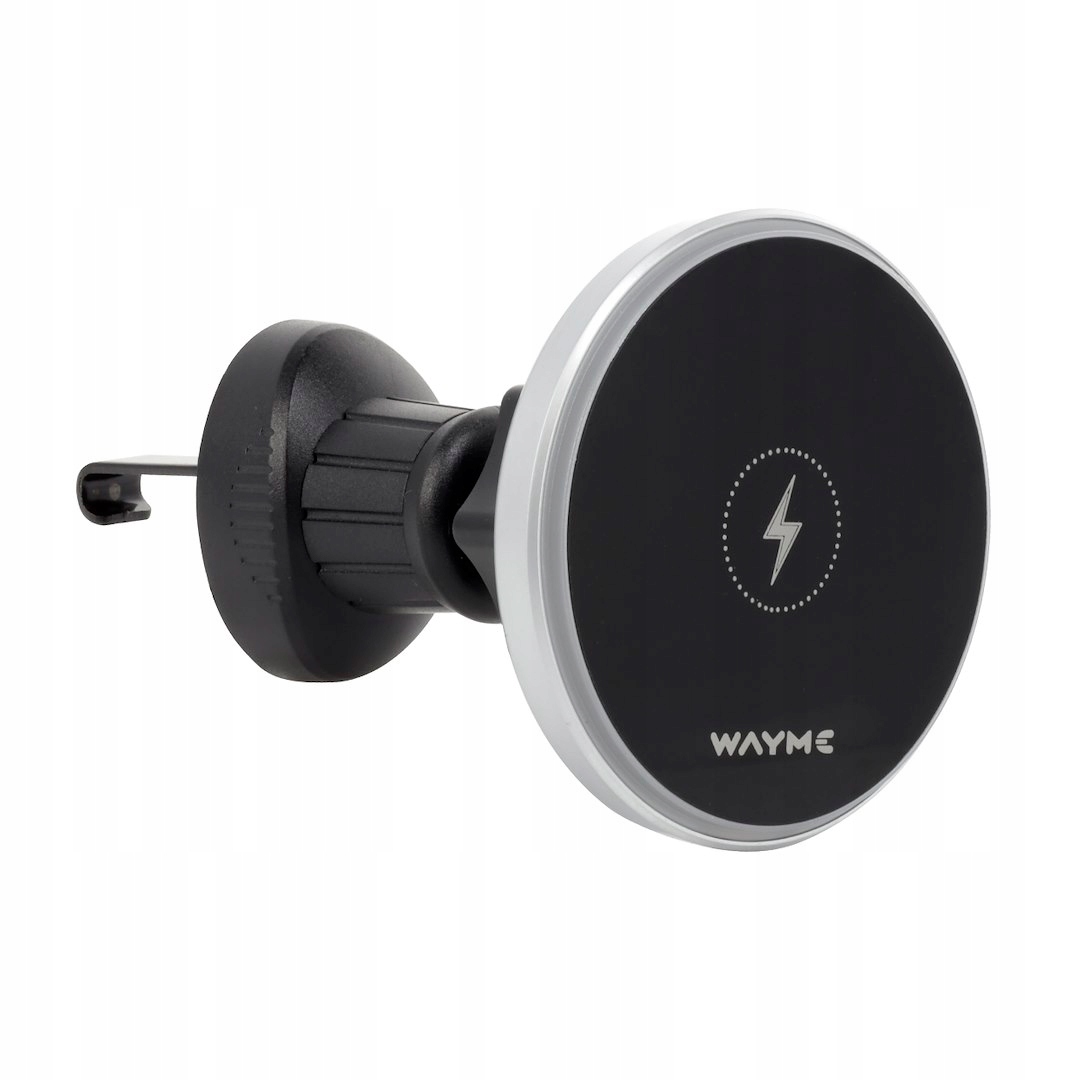 Magnetický hliníkový držák na přívod vzduchu s 15W indukční nabíječkou