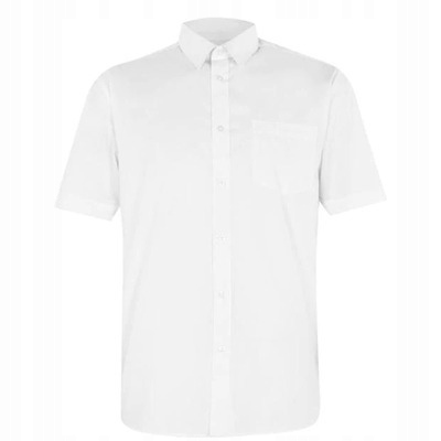 Bílá košile s krátkým rukávem Pierre Cardin, Velikost 4XL