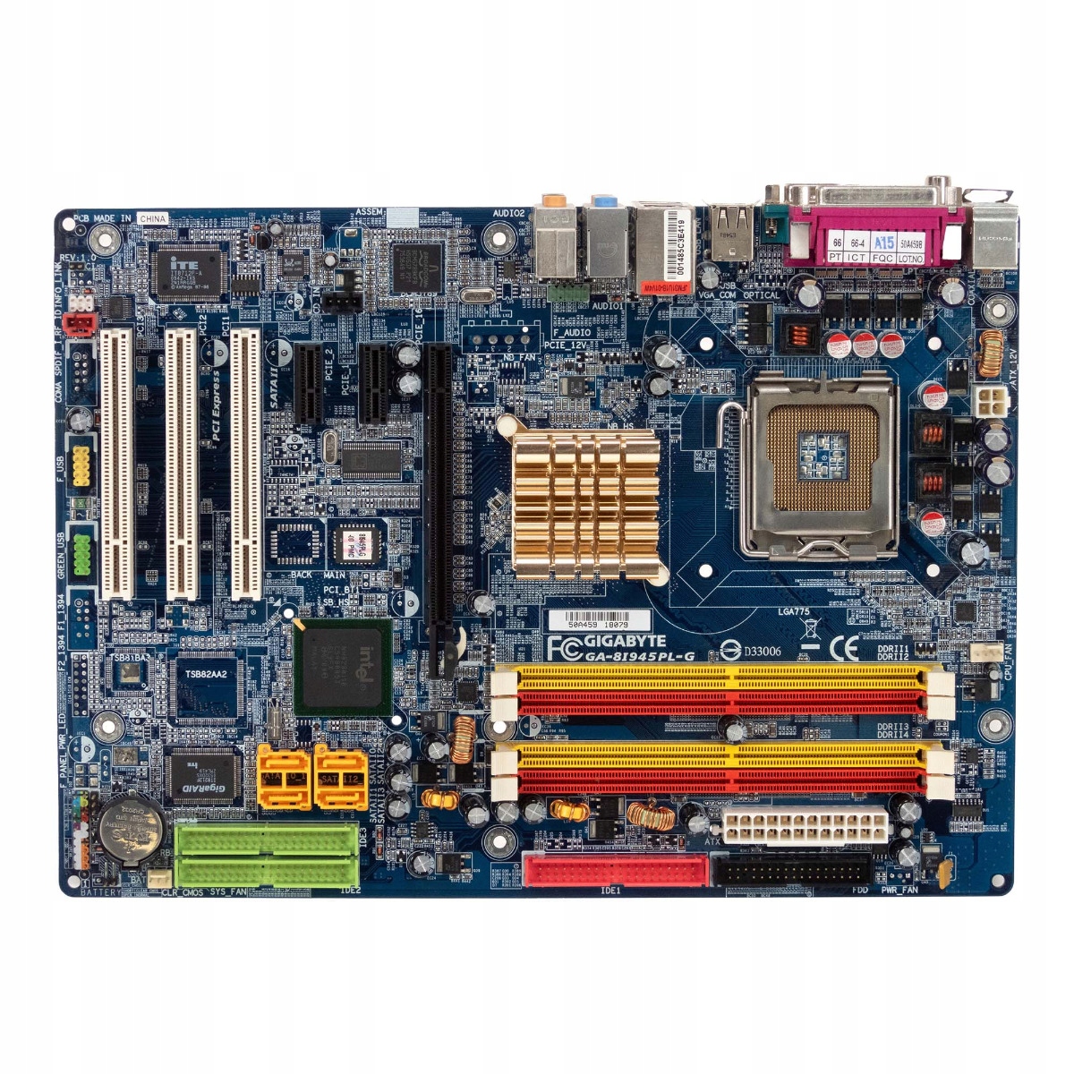 Gigabyte GA-8I945PL-G Socket LGA775 DDR2 PCIe Pci Atx