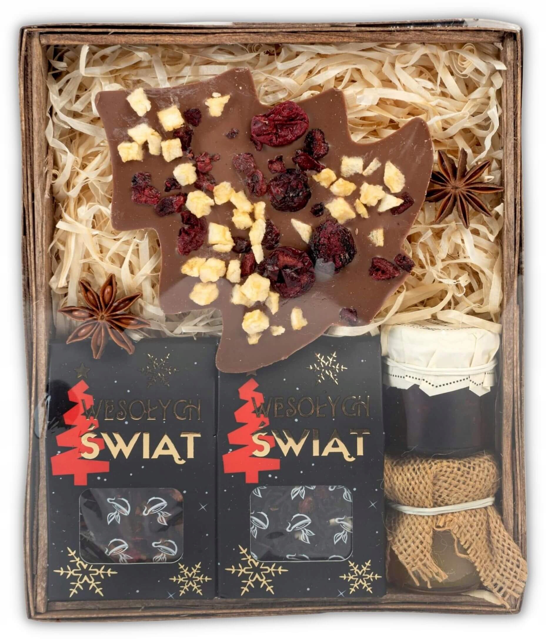 

mały Kosz Prezentowy na święta herbaty