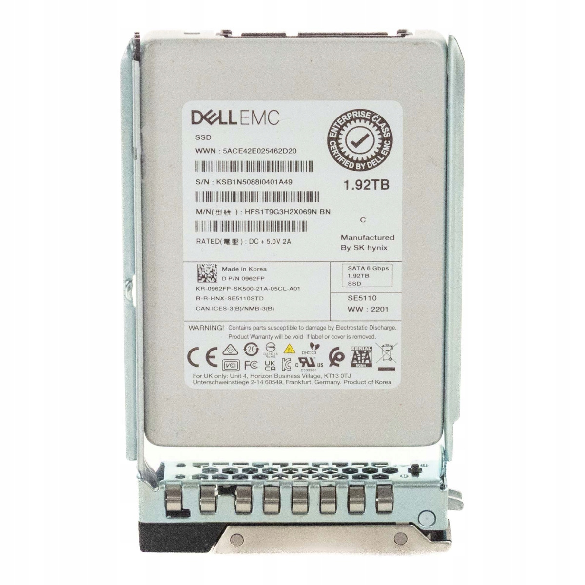 Dell 0962FP 1.9TB Tlc Sata III 2.5'' HFS1T9G3H2X069N