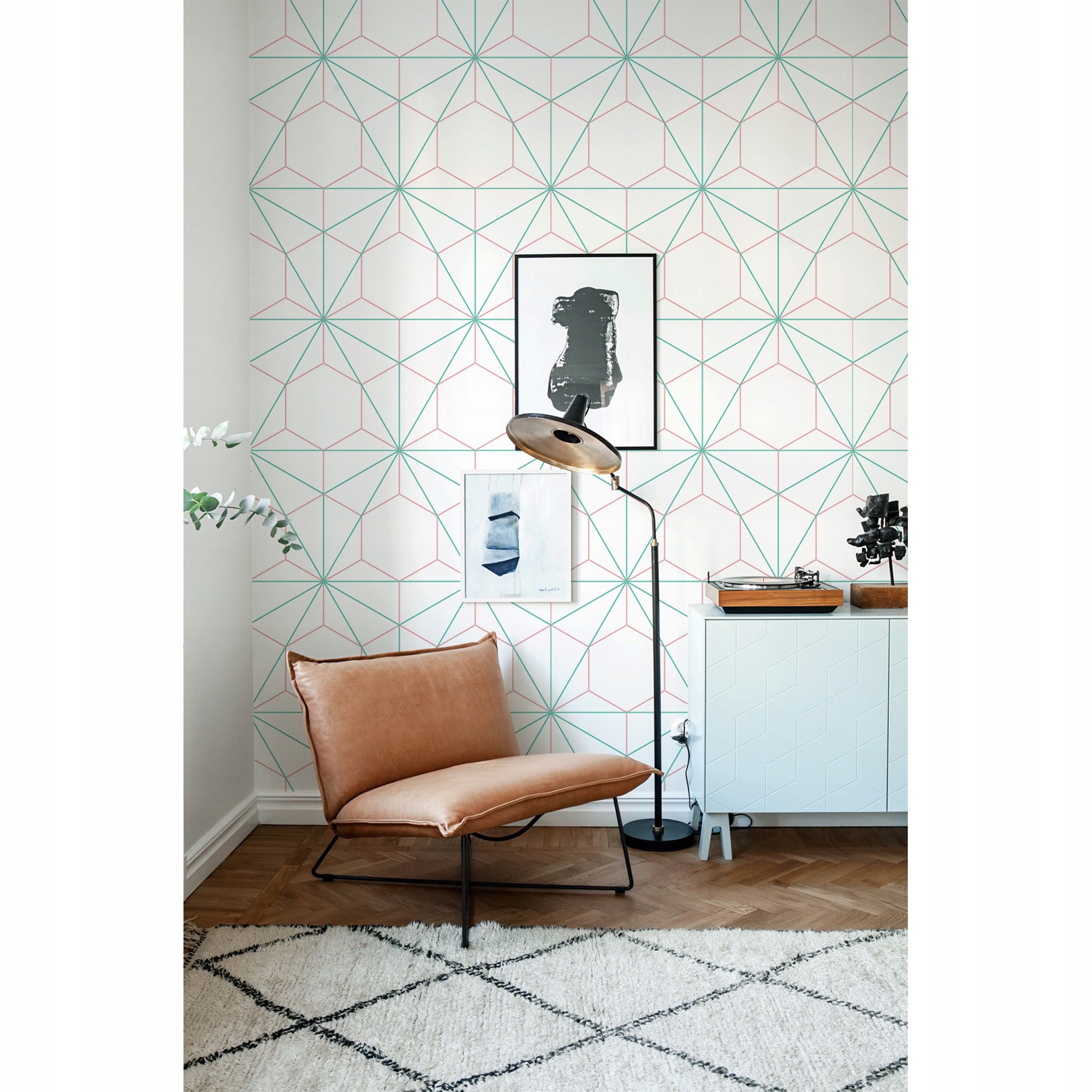 

Tapeta samoprzylepna Sześciokąt i trójkąt 416x254