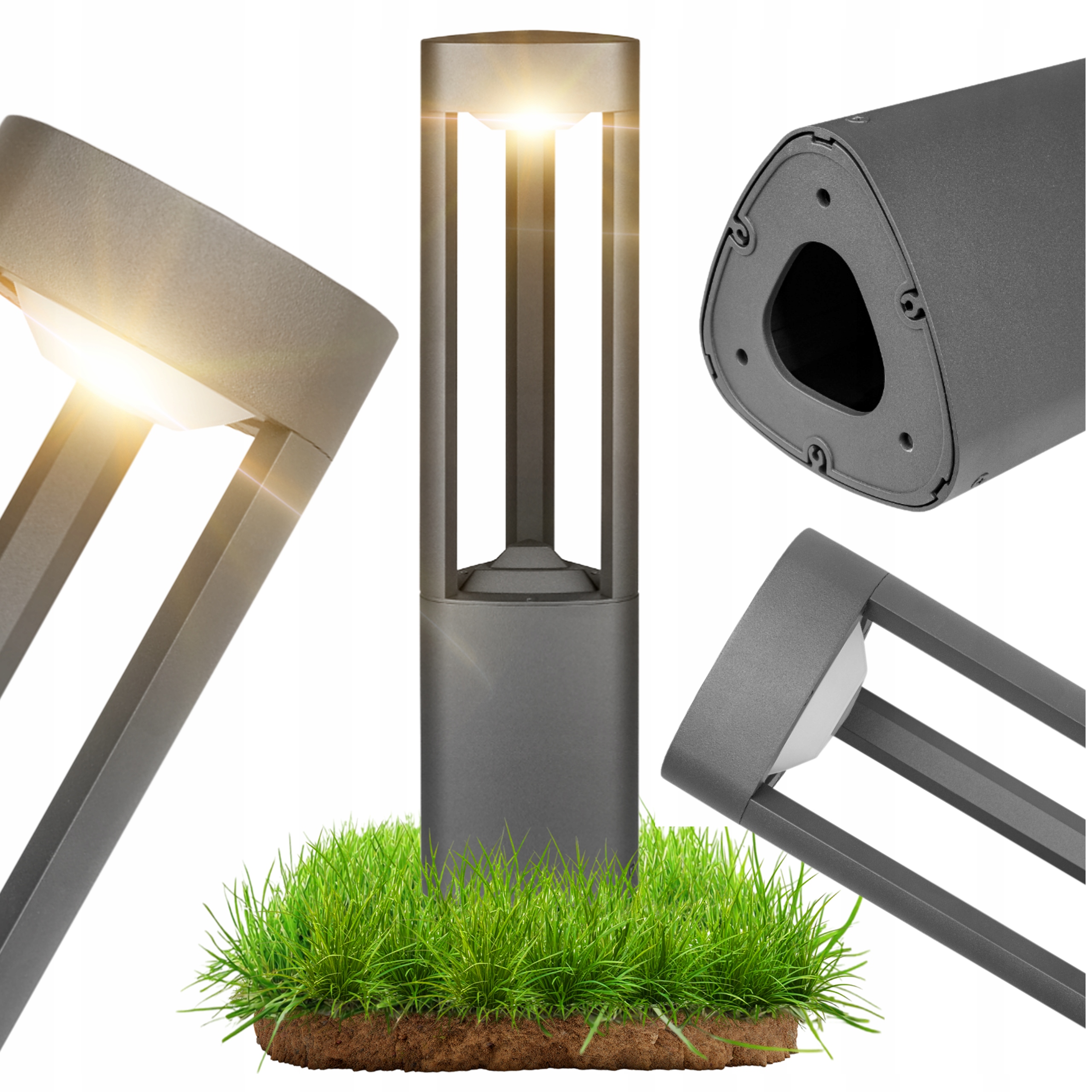 Led lampa Zahradní stojící 50 cm venkovní stojanový sloupek GX53 Led IP44