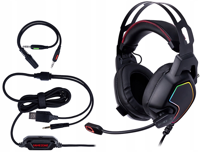 

Słuchawki Tracer Gamezone Raptor V2 Rgb mikrofon