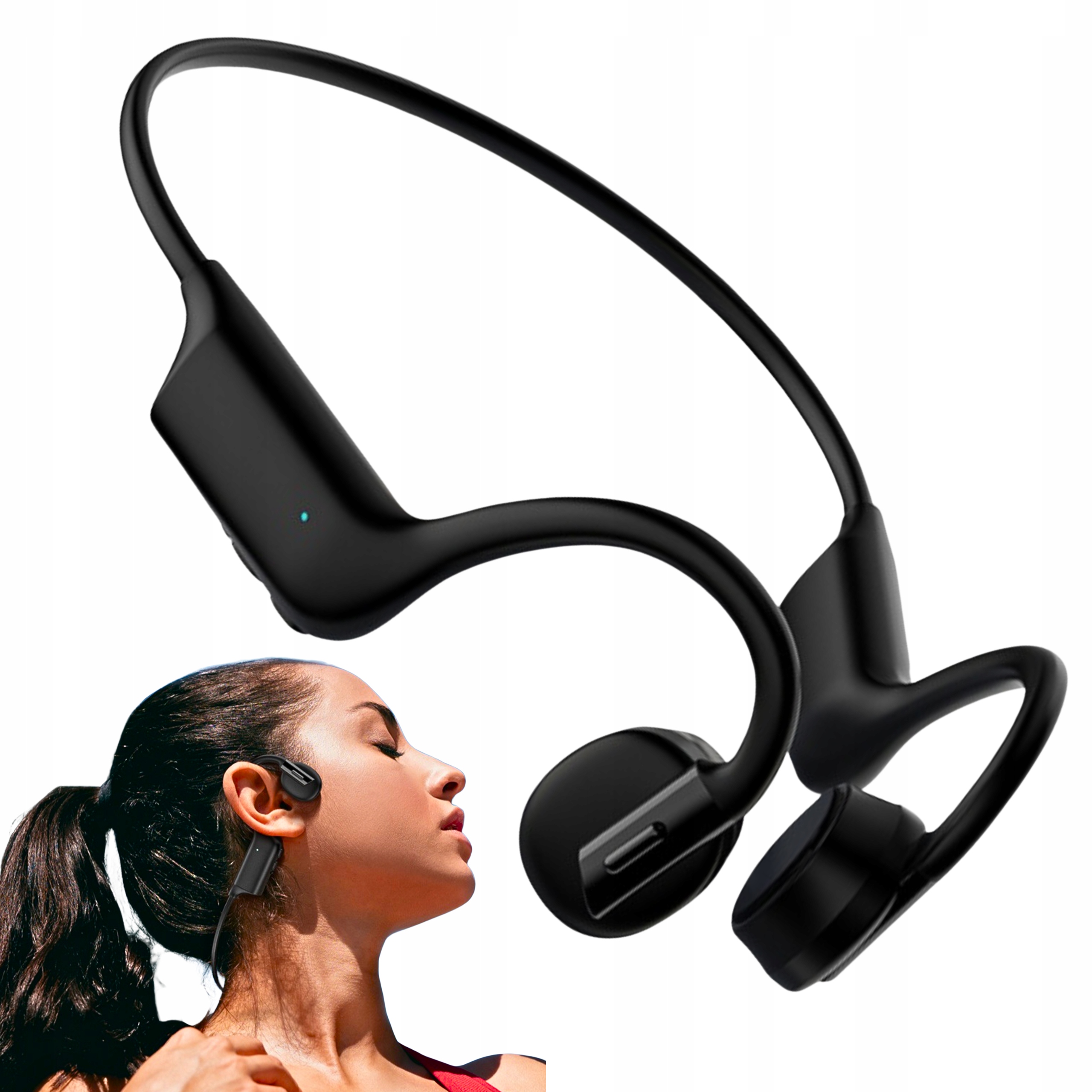 Słuchawki Bezprzewodowe Przewodnictwo Kostne Bluetooth Sportowe K08