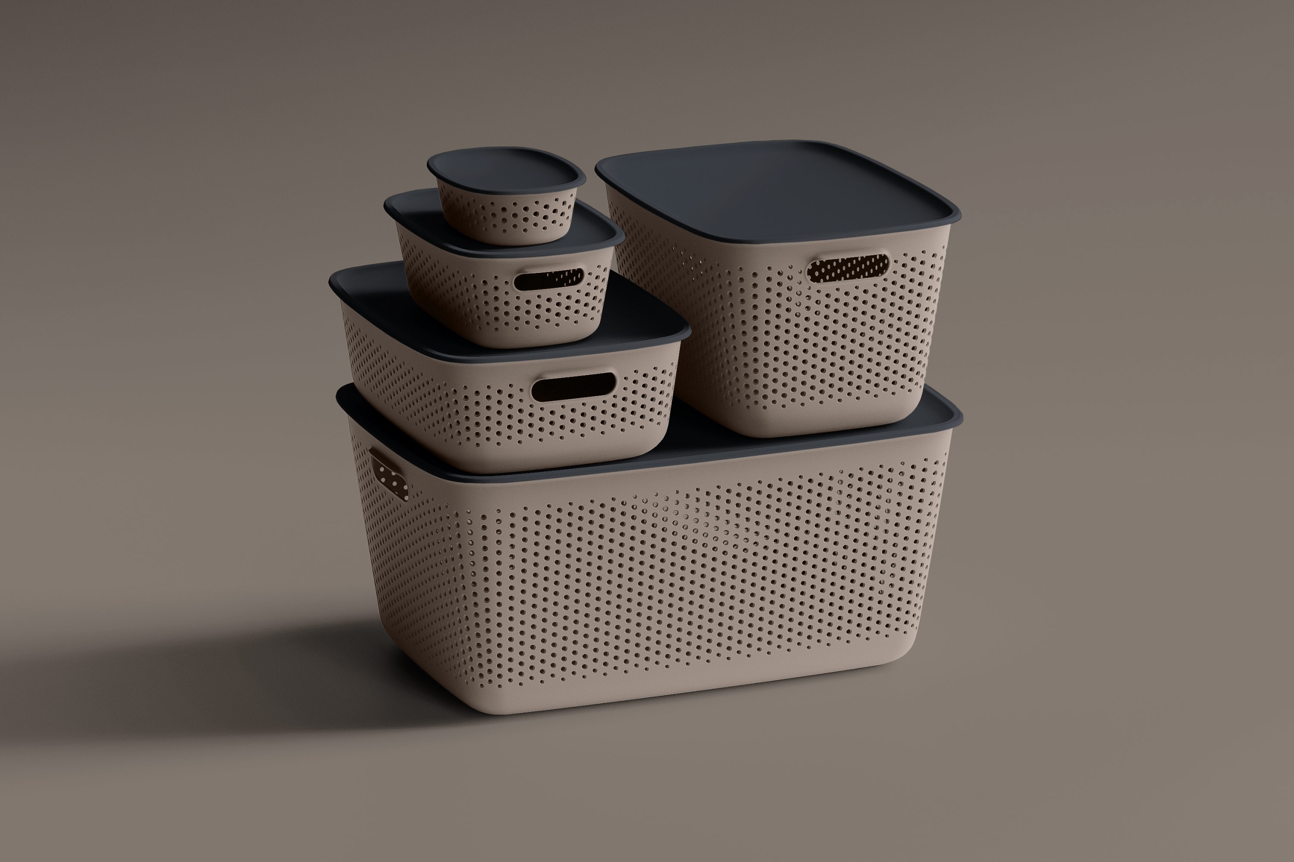 Organizer 17l plastikowy 39×29×22 cm - koszyk na książki ubrania