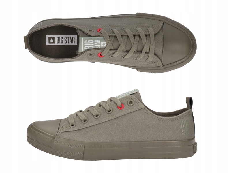 

Trampki Big Star Męskie Niskie JJ174004 Khaki 45