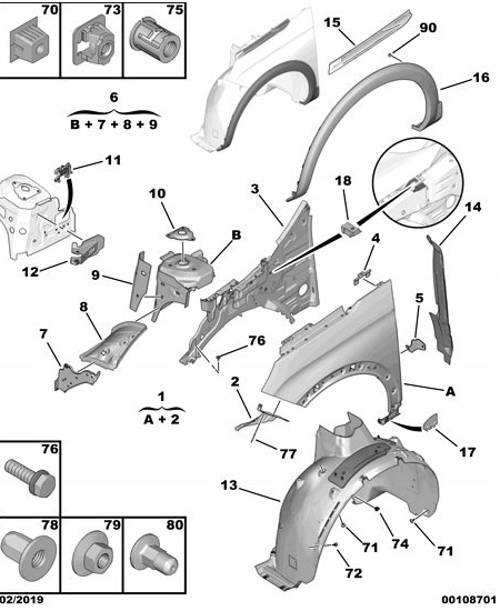 WSPORNIK CHLAPACZA PEUGEOT 5008 II 17