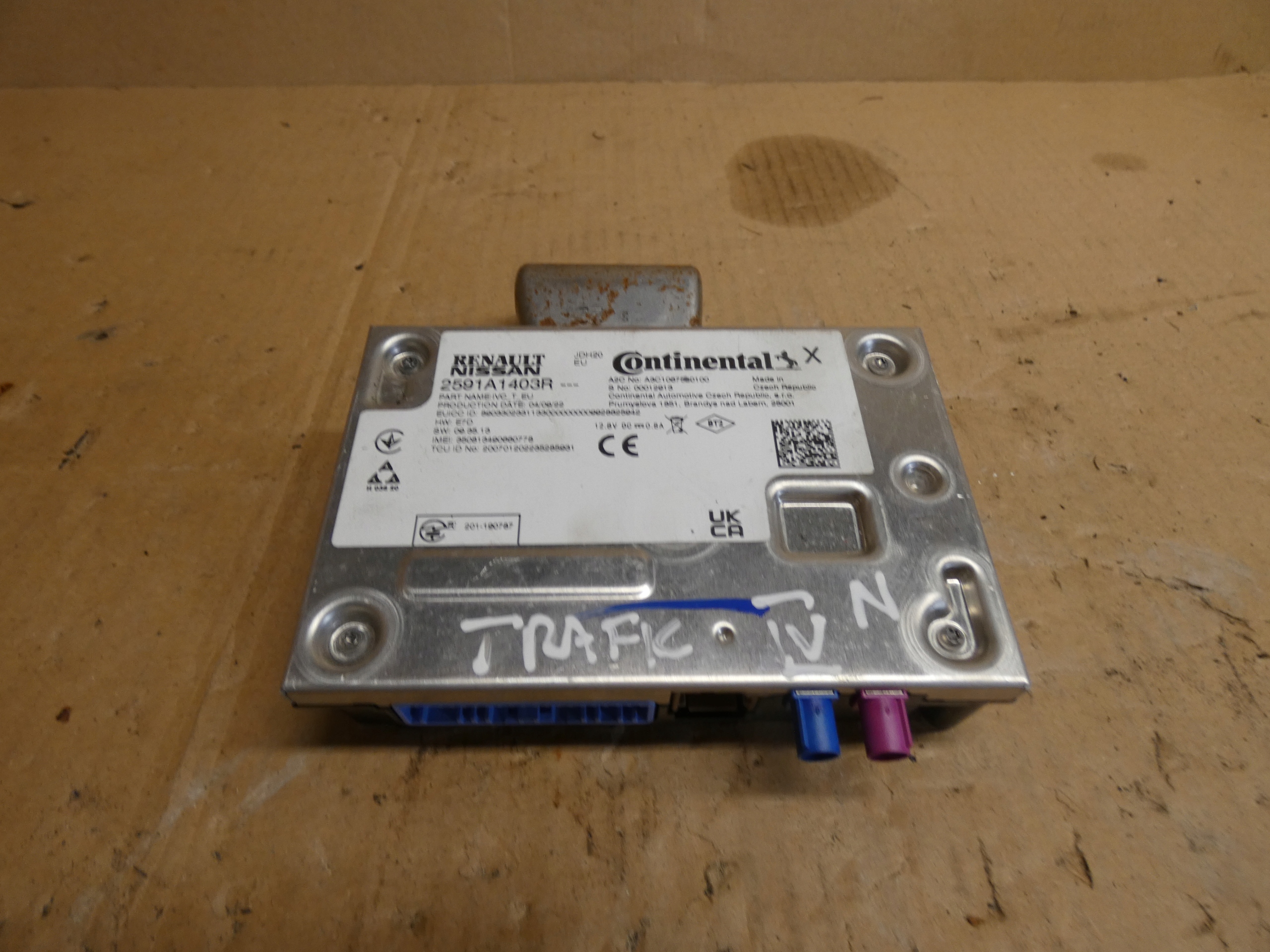 module RADIA navigation devices RENAULT ZOE II 2591A1403R 2019-2024
