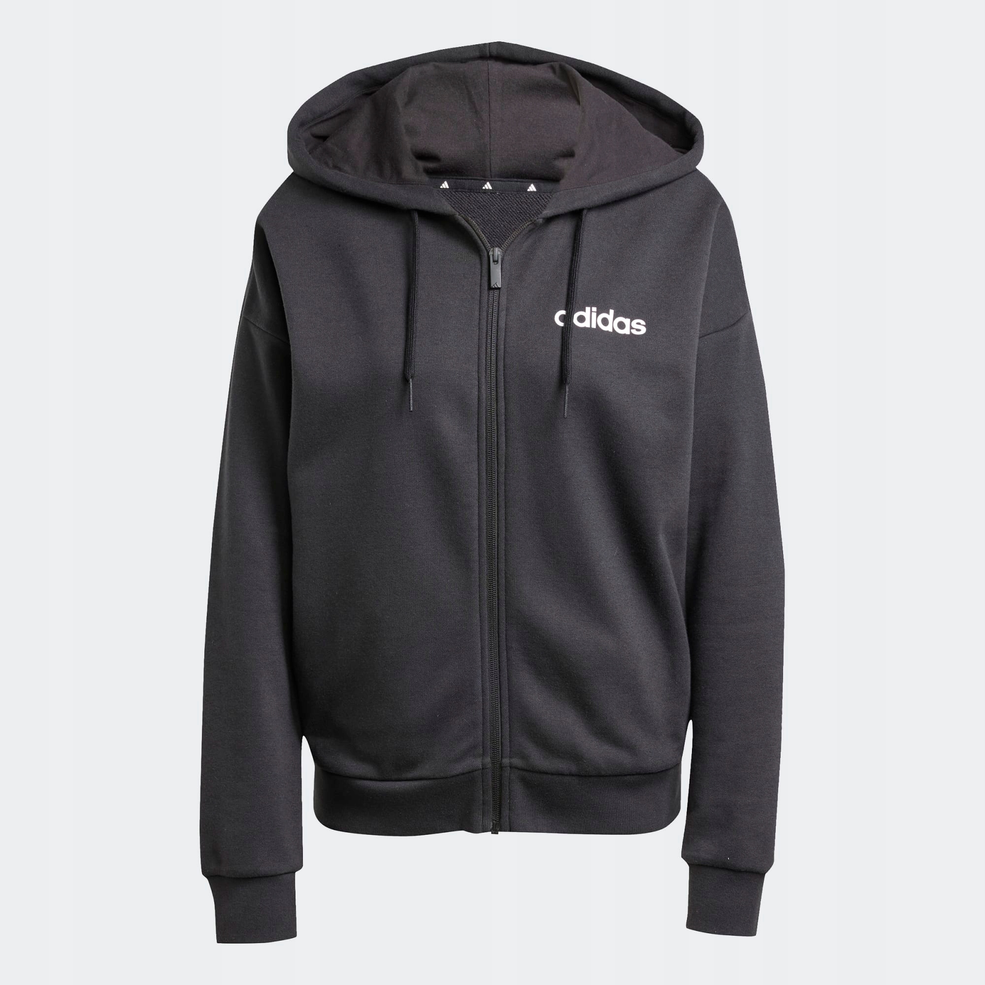 Mikina Adidas Sportovní černá S Kapucí Bavlněná JC8274 vel. L
