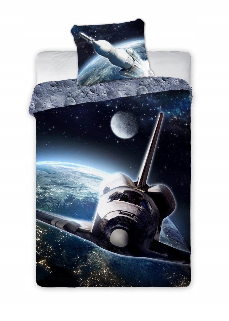 

140X200 Pościel Astronauta Nasa Kosmos Moon 004