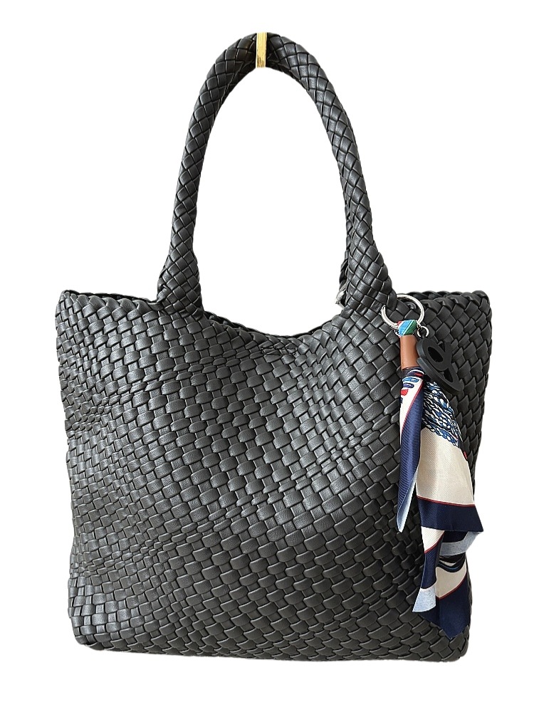 David Jones taška shopper černá pletená
