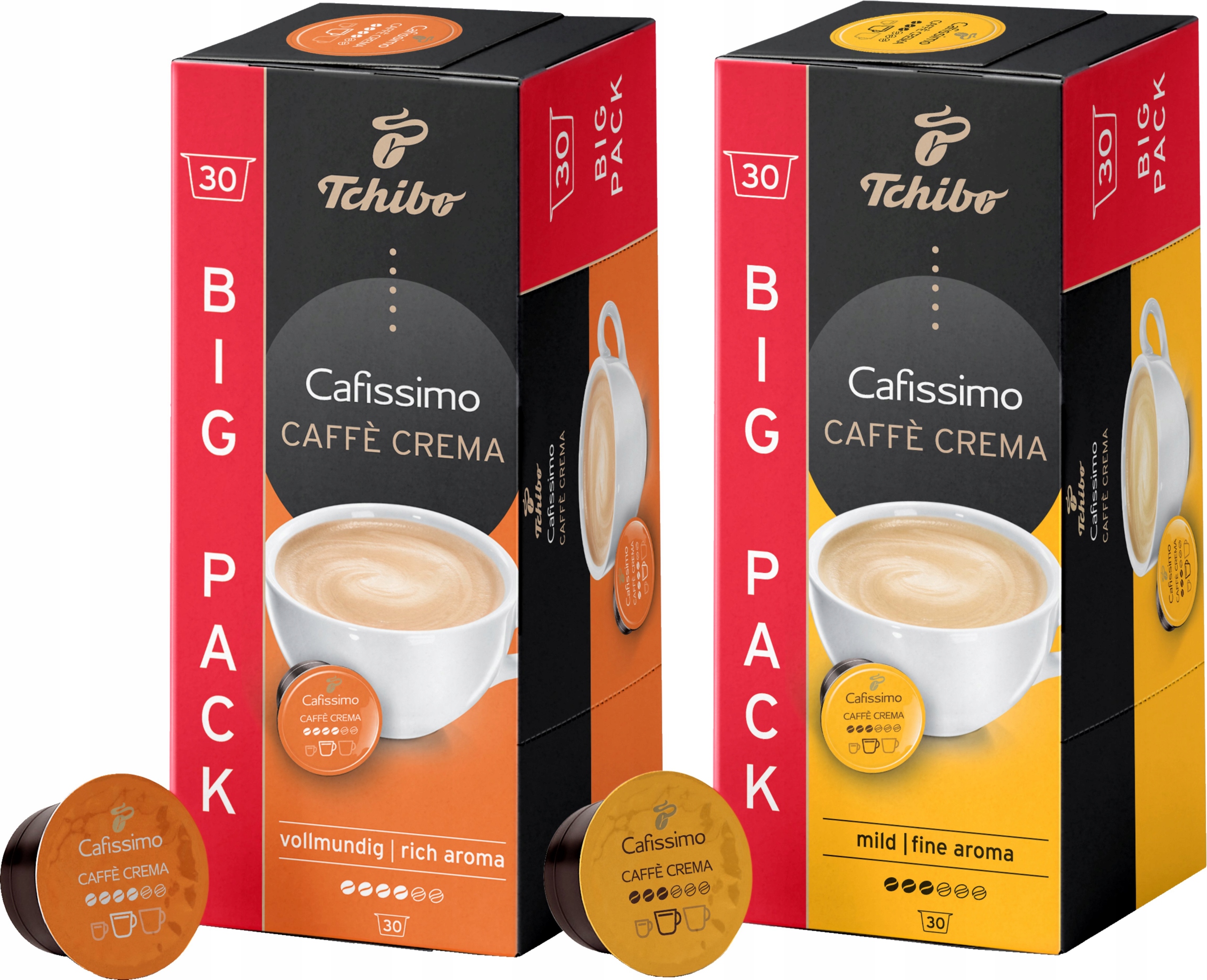 Levně Kapsle Tchibo Cafissimo Rich Aroma Caffe Crema Fine 2 x 30 kusů