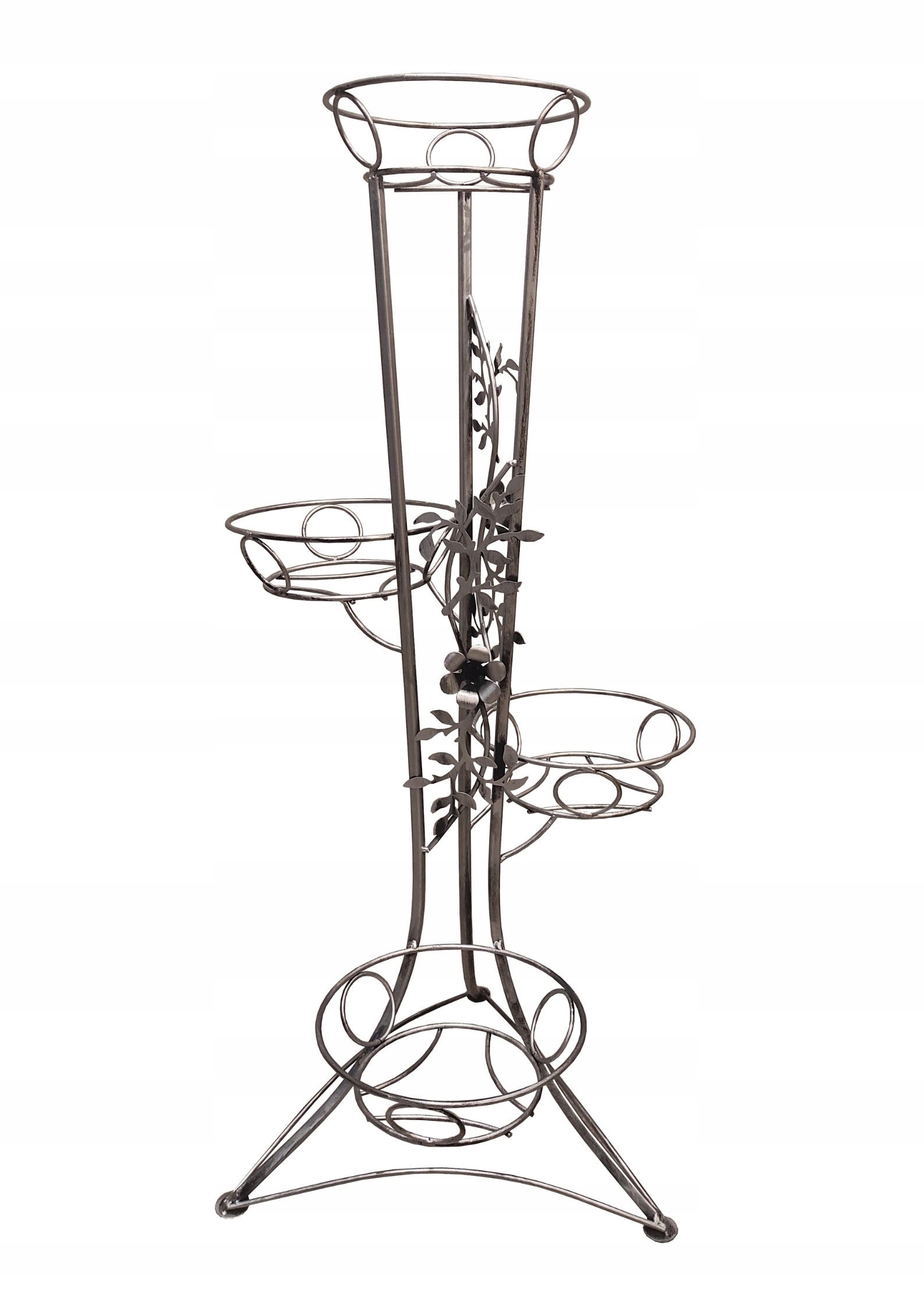 

Kwietnik na 4 kwiaty metalowy duży loft stojący