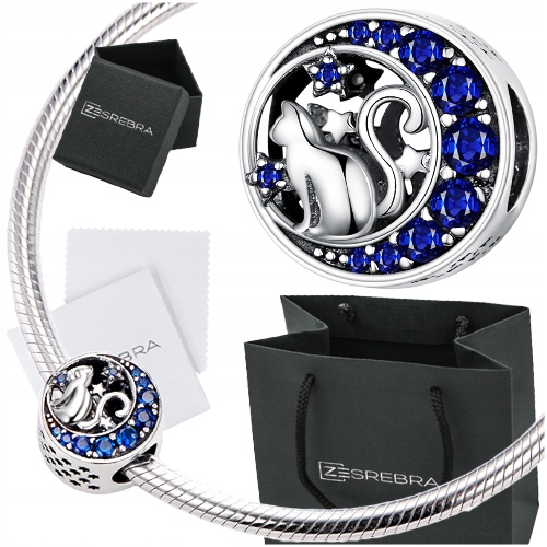 

Charms Kot do Pandora srebro 925 zawieszka koralik