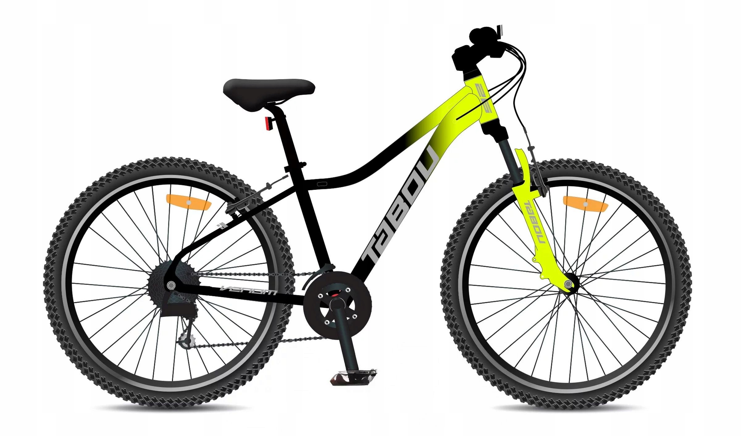Rower górski Tabou Venom 27,5 1.0 026 limonkowo-czarny 15"