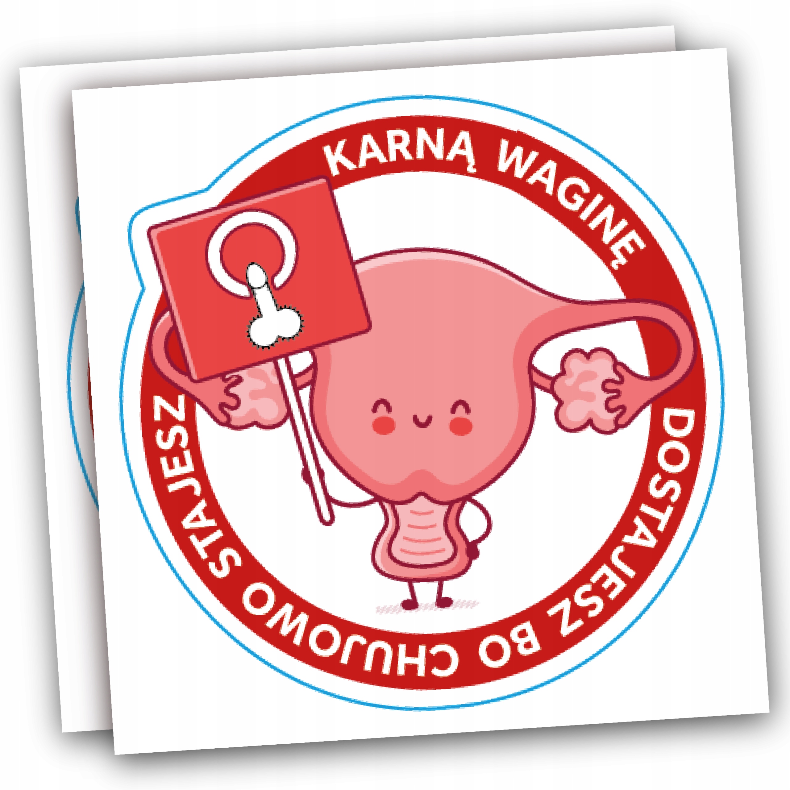 

Naklejki Karne Wlepy Wodoodporne Karna Wagina 50