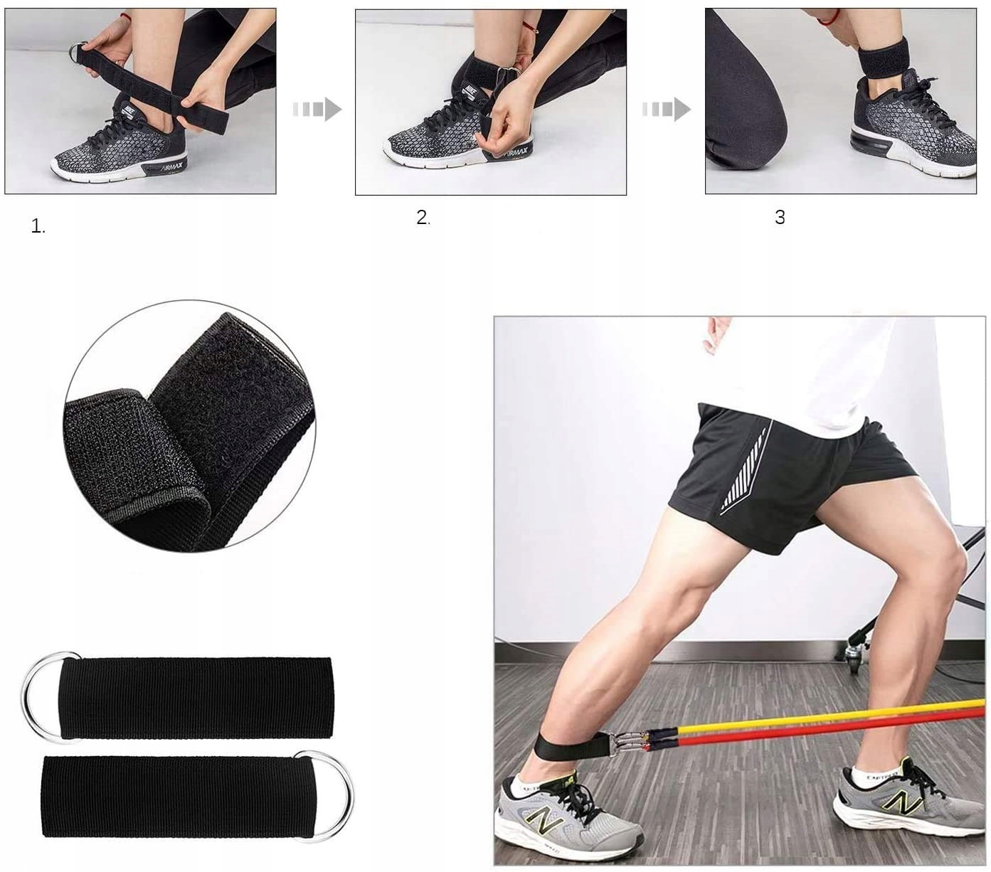 ZESTAW 5 GUM OPOROWYCH DO ĆWICZEŃ EKSPANDER Marka Verk group