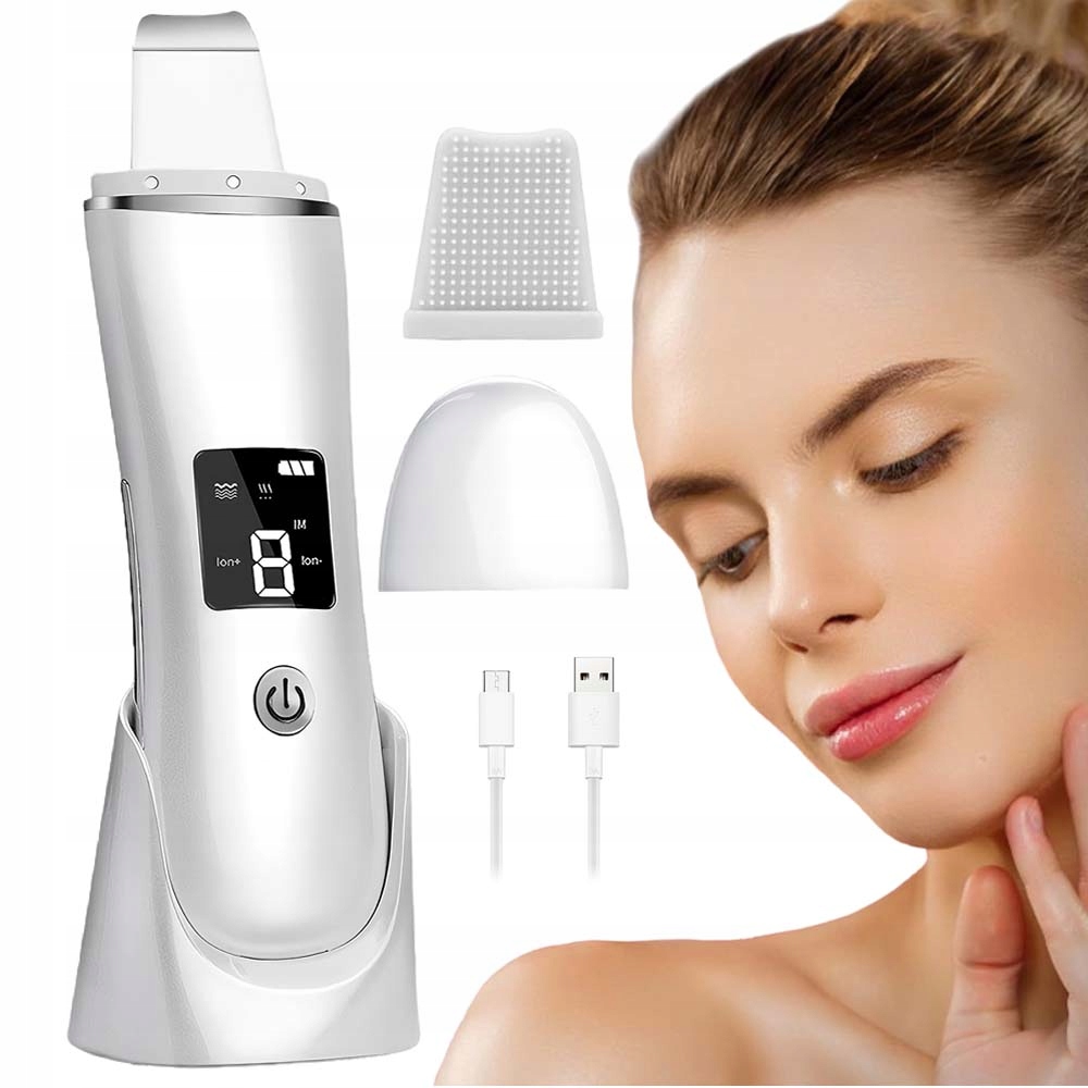 Bezdrátový Kavitační Peeling S Zakřiveným Nožem A Led 4 Funkcemi