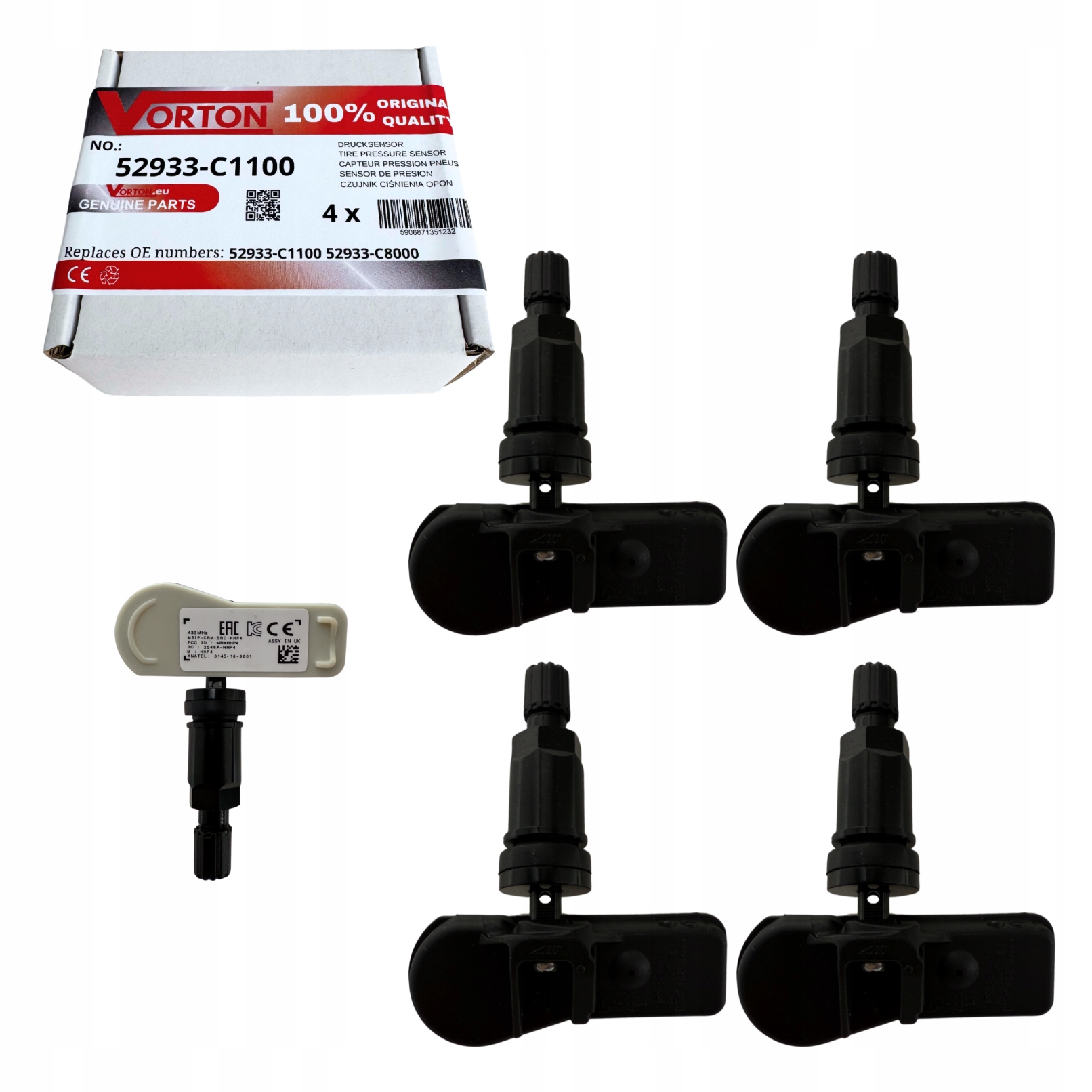 Senzory Tlaku Vzduchu Pneumatík Koles Tpms Hyundai Santa Fe i20 ix35