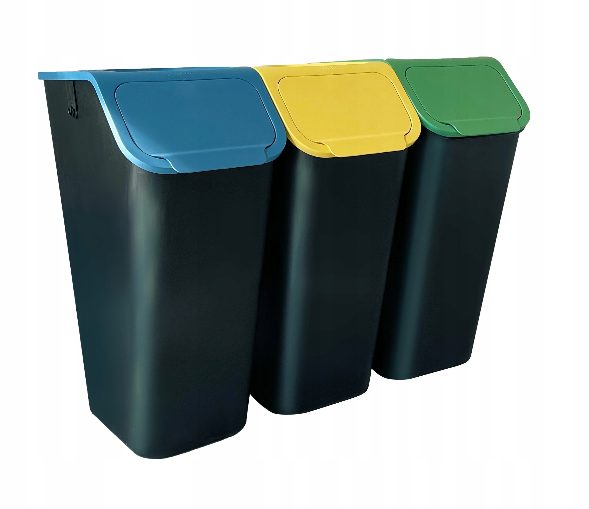 Levně Set 3x odpadkový koš Bini 35L Sada Na Třídění Odpadu Filtry
