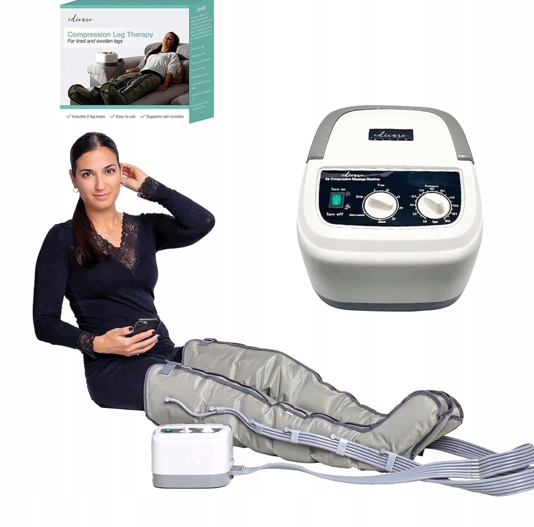 Drenaż Limfatyczny Masażer Nóg Presoterapia Masaż Compression Leg Therapy