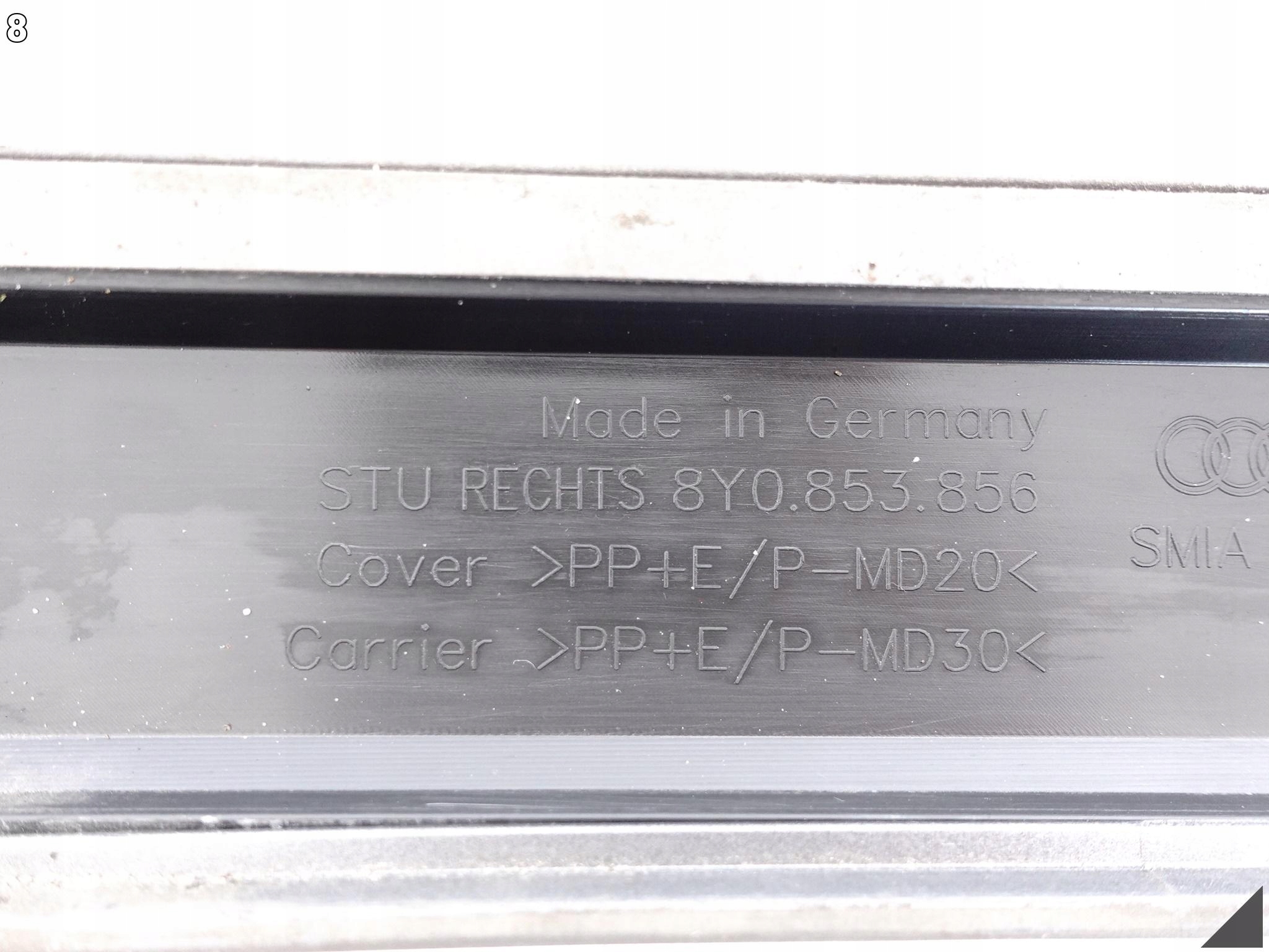 AUDI A3 S3 8Y0 S-LINE SPORT 20- threshold moulding threshold cap right B.LADNY