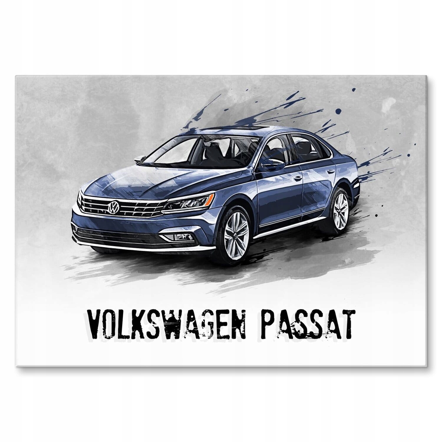 Kovový obraz dárek pro fanouška aut plakát Auto Vw Volkswagen Passat plech