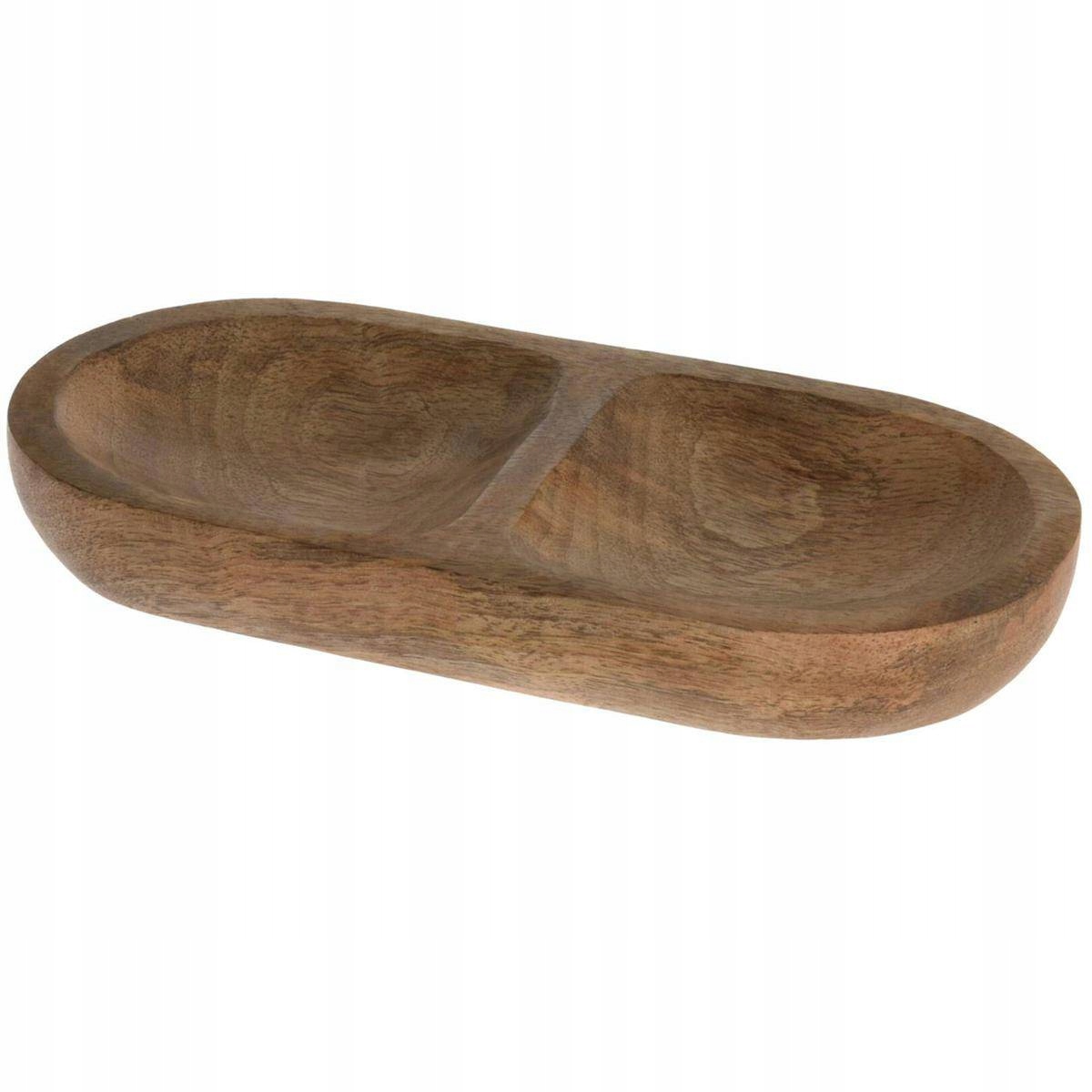

Drewniana patera mango podłużna do serwowania 20cm