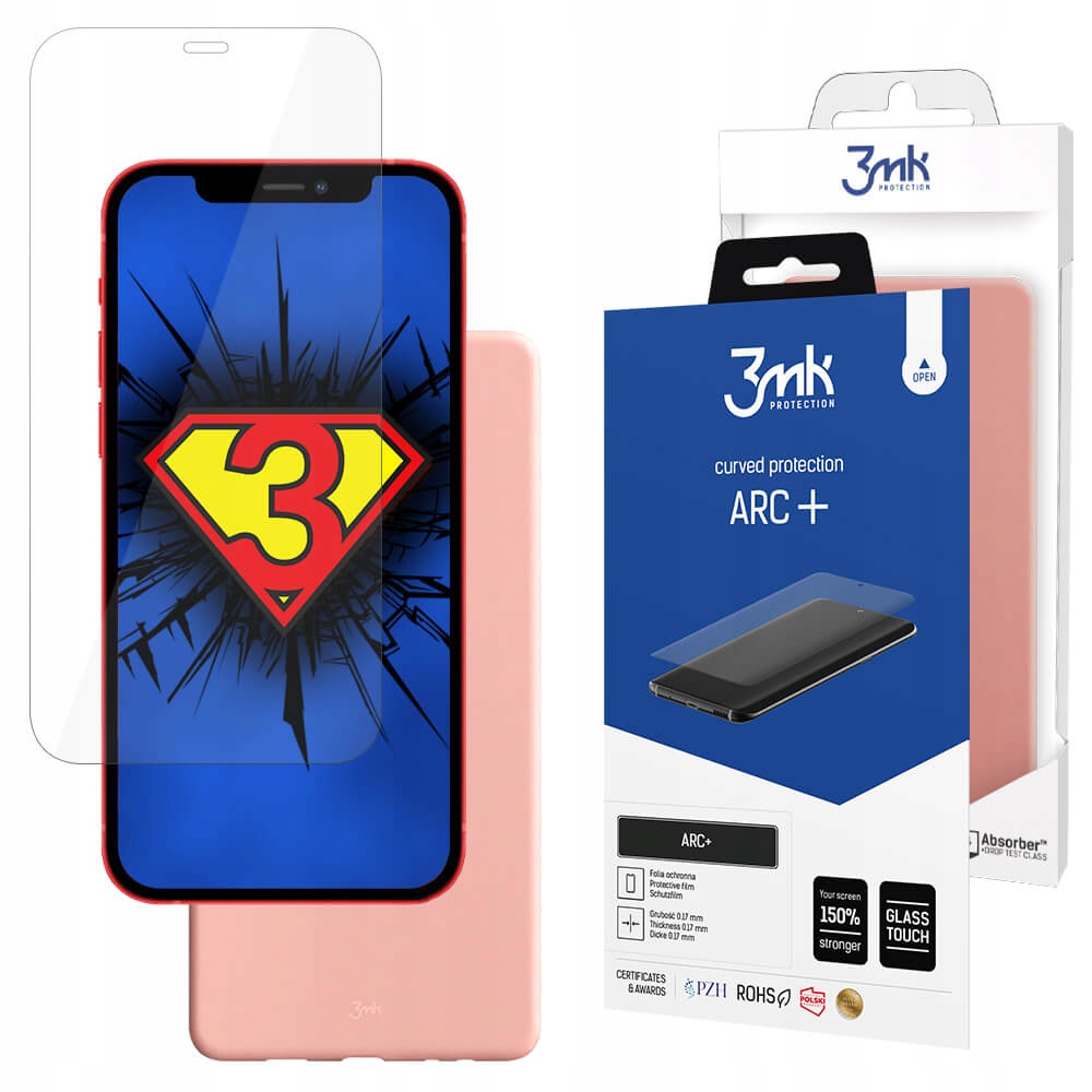 

Folia 3mk + Etui Pink Case do iPhone 12 / 12 Pro