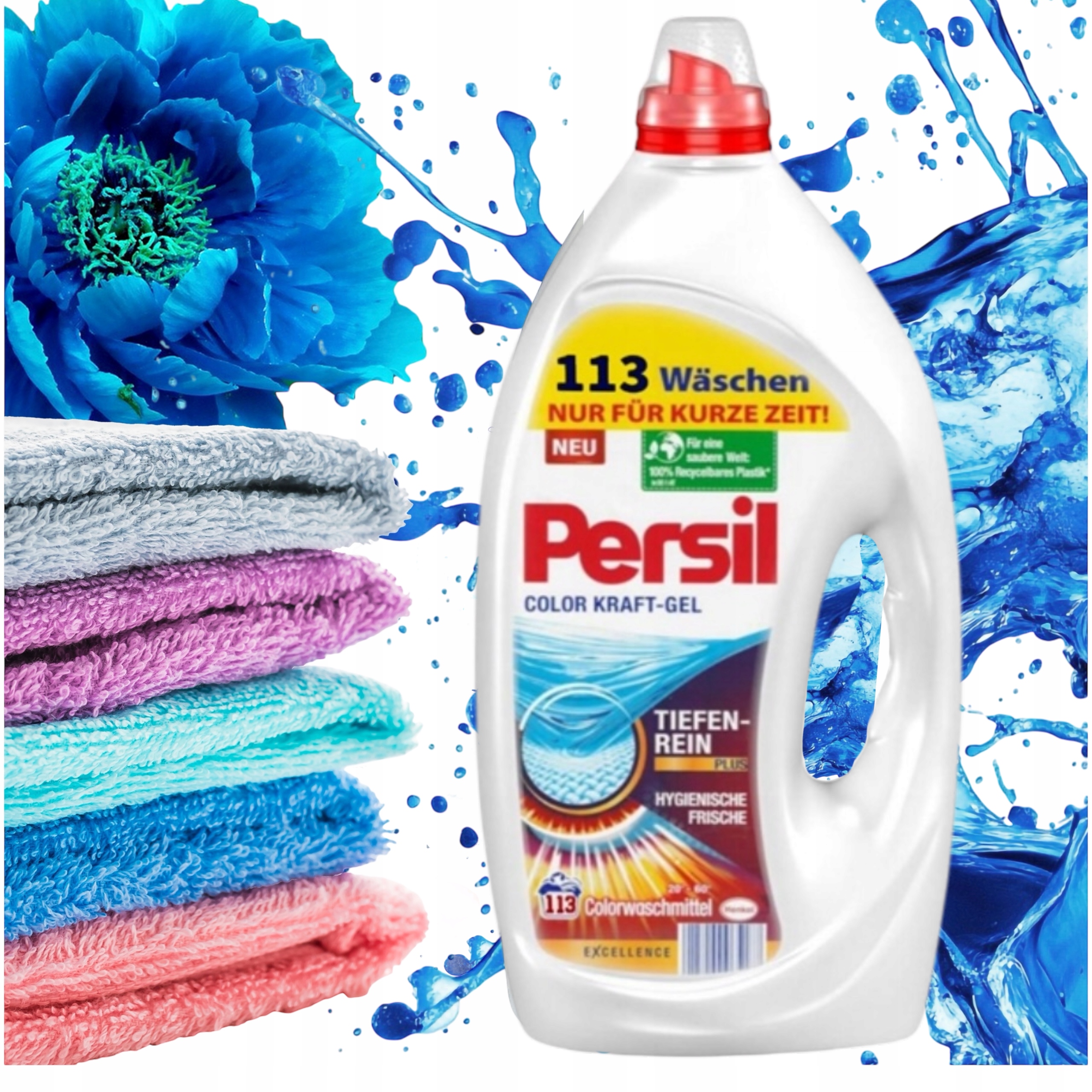 Levně Persil Tekutý Gel Na Praní Barev Color Kraft Gel 5.65 L Německá Barva