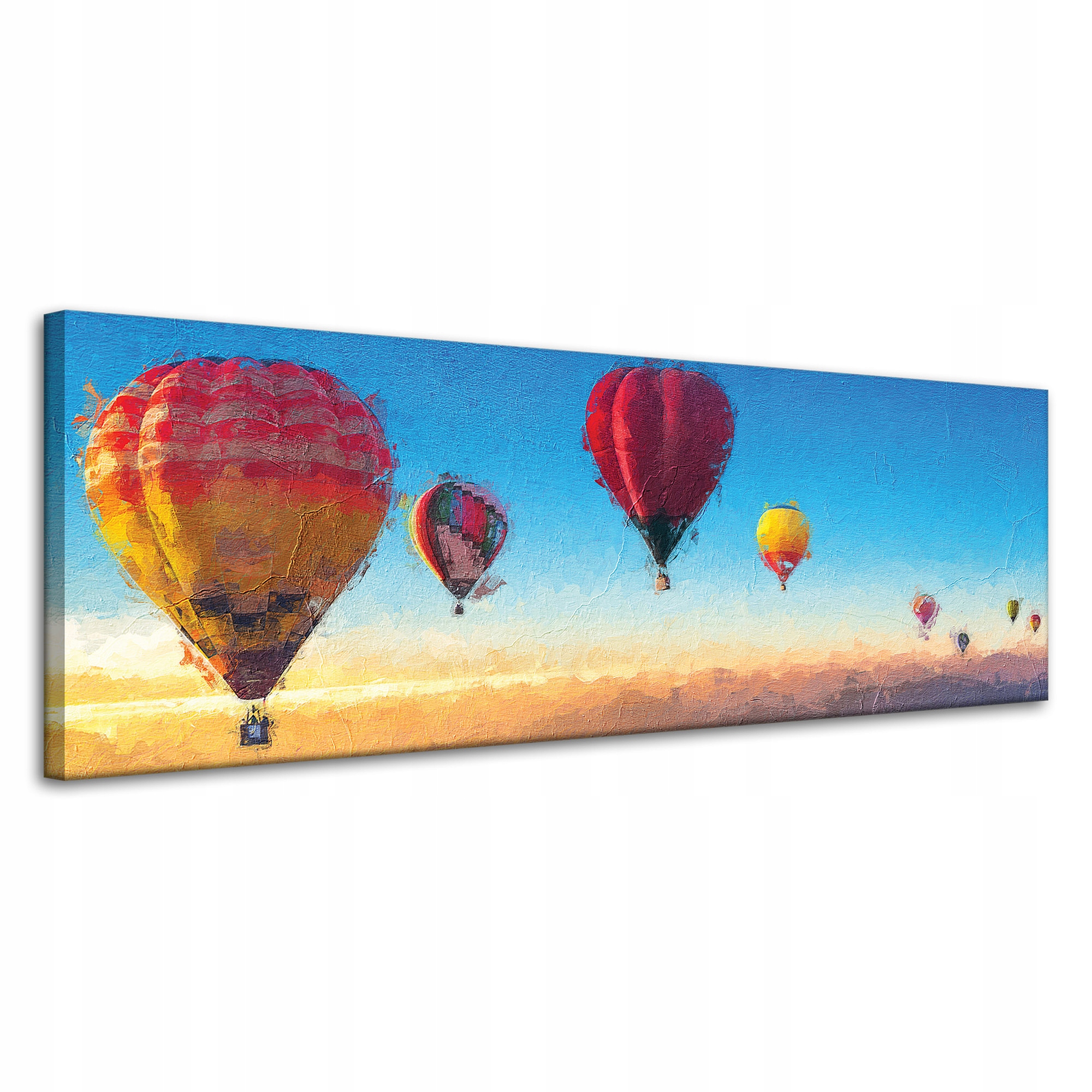 Obraz na plátně Olejové umění Balóny na horký vzduch 120x40 cm
