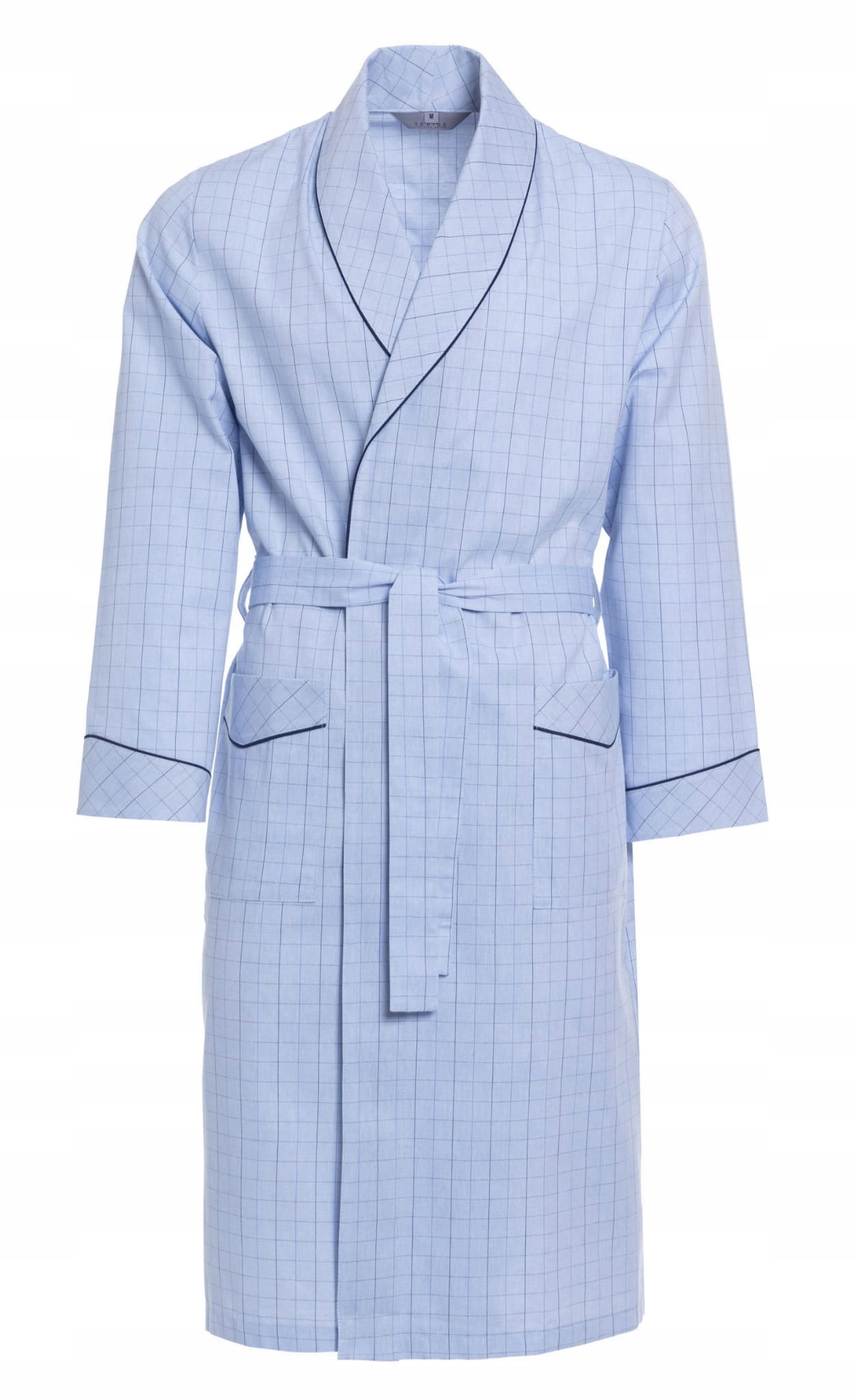 Bavlněný pánský župan RE-506 Modrý 1214 3XL