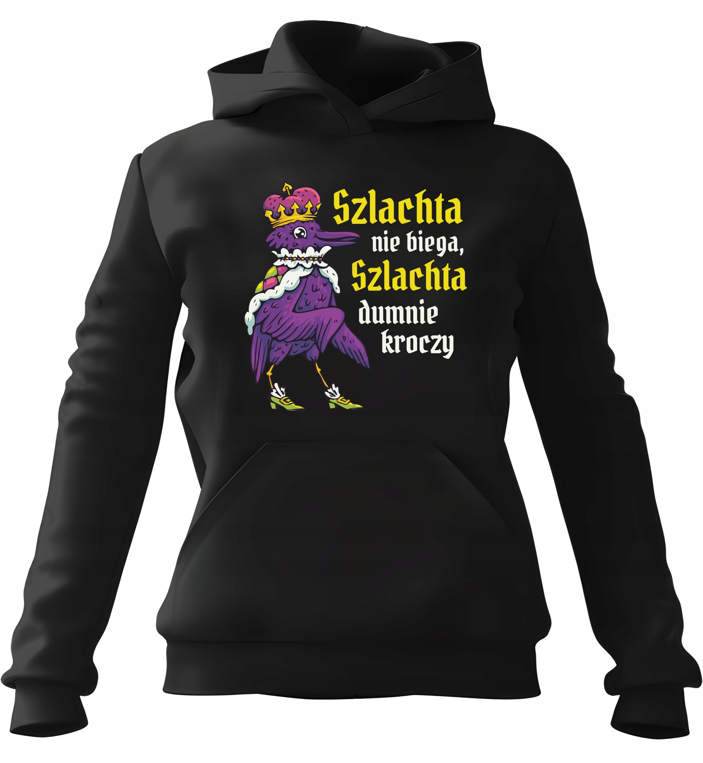 pánská mikina s kapucí Šlechta Neběhá Černá M Pro něj Chlapa Manžela Ch