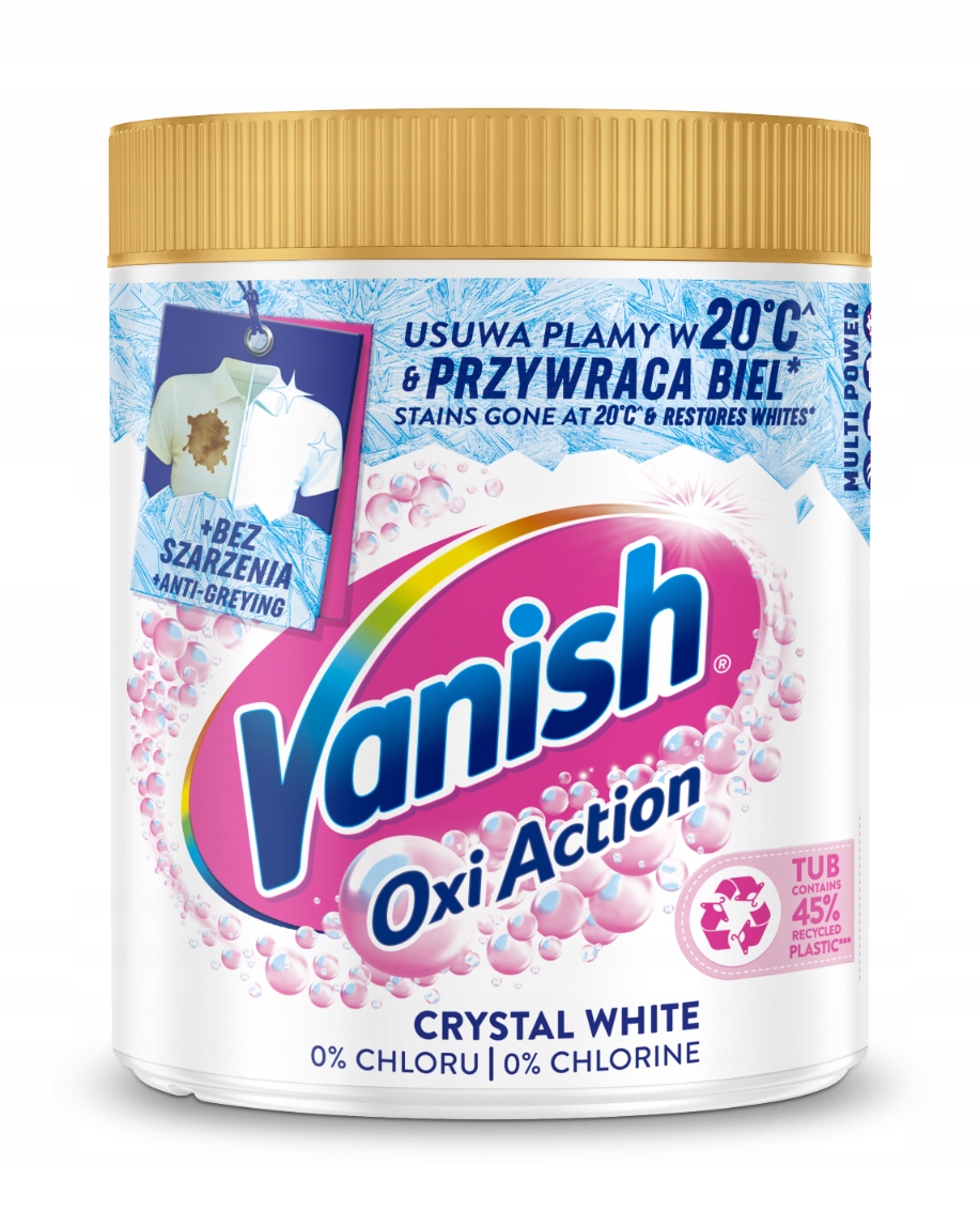 Vanish Oxi Action WHITE proszek 470g