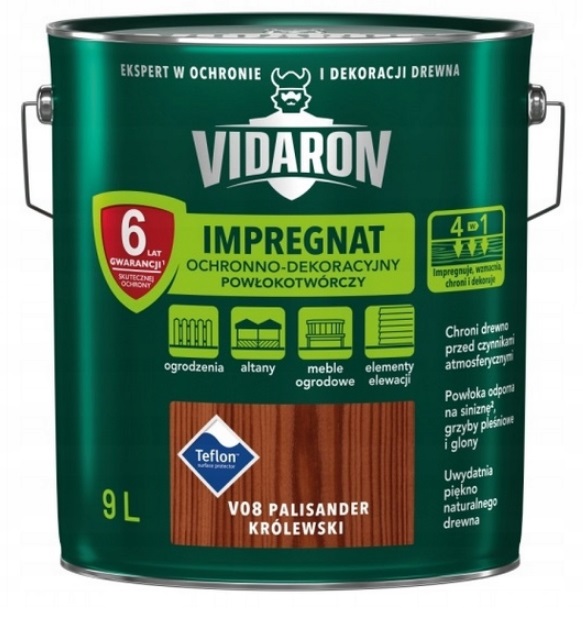 Vidaron Impregnat 9L Palis.Królewski V08