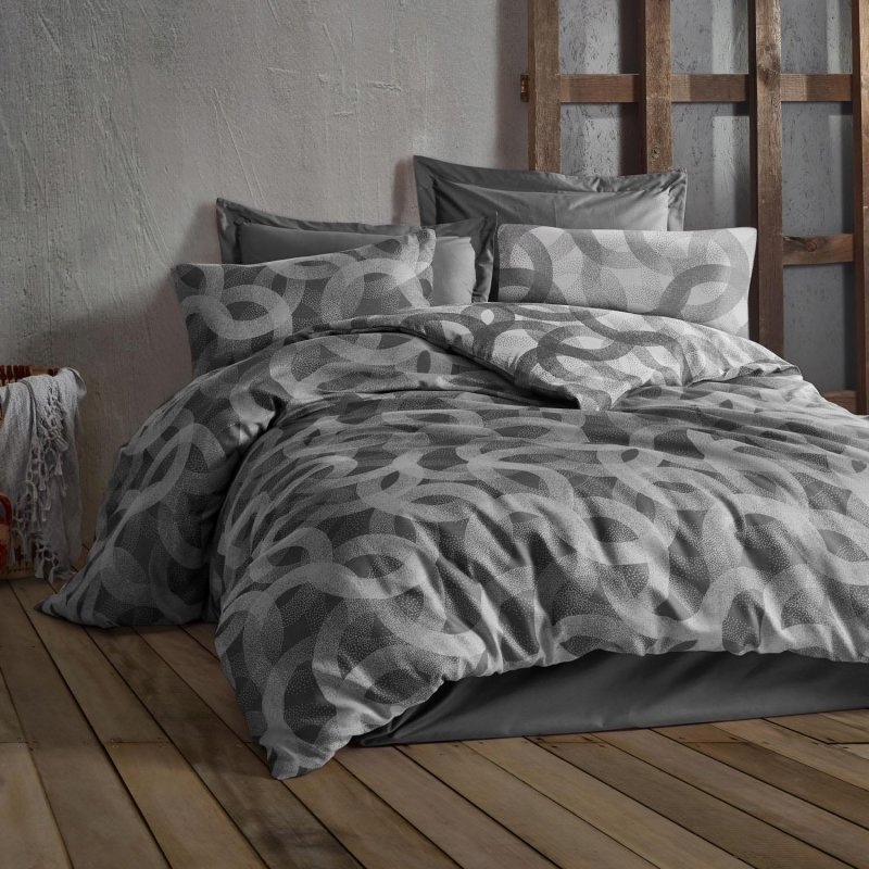 Posteľná Bielizeň Jacquard Spoty GREY/220x200 Cottonlove Darymex